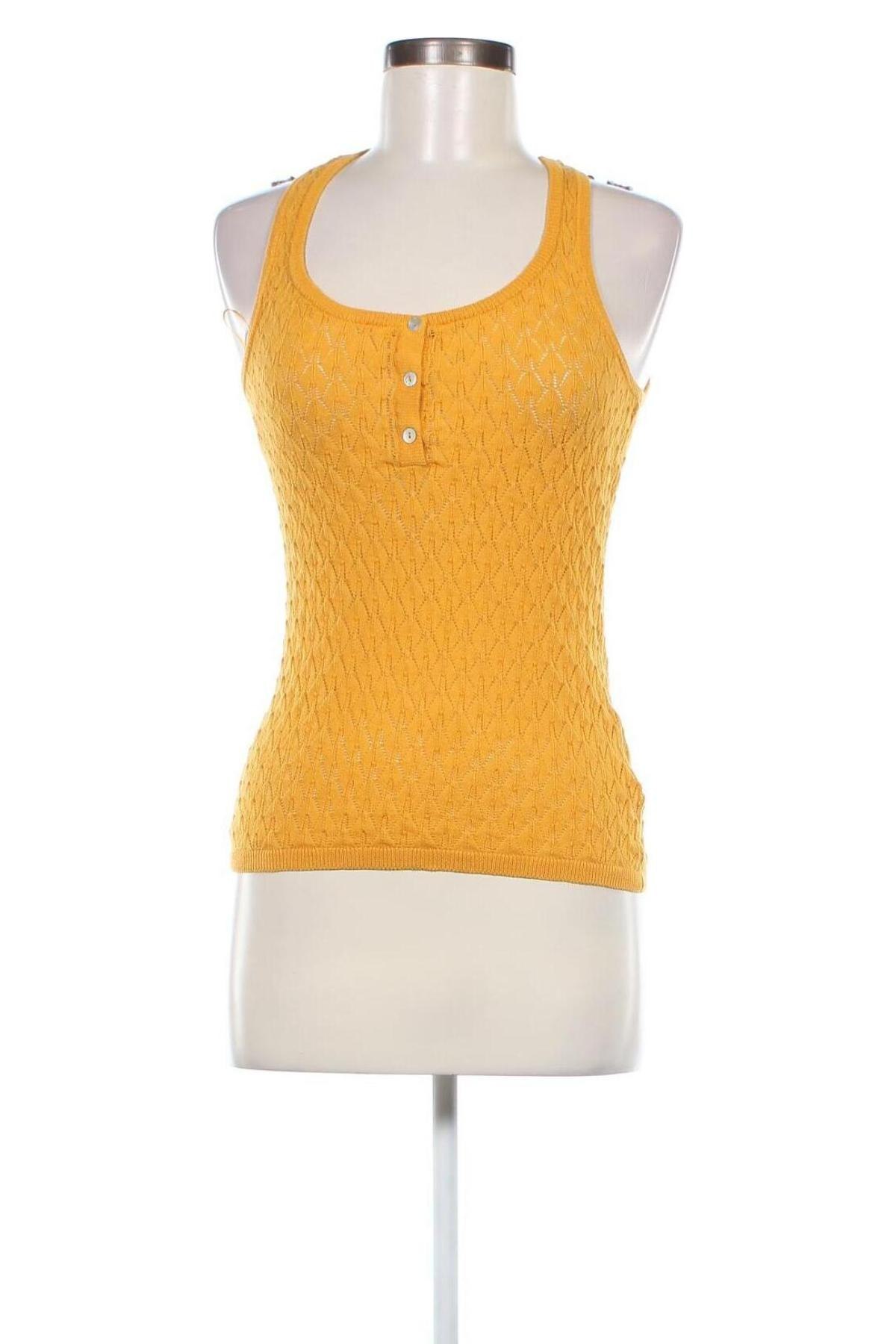 Γυναικείο αμάνικο μπλουζάκι Amisu, Μέγεθος S, Χρώμα Κίτρινο, Τιμή 8,04 €