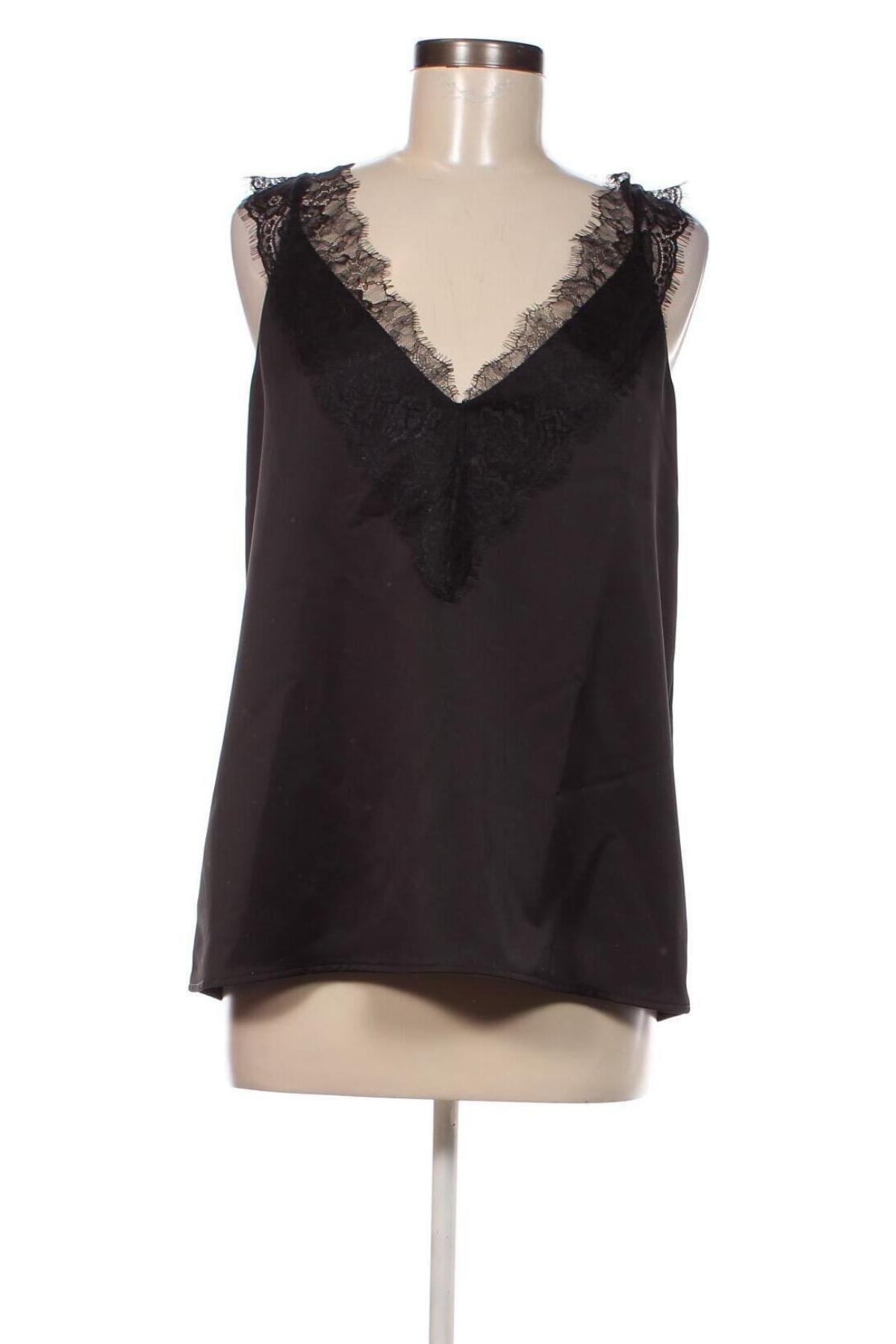 Γυναικείο αμάνικο μπλουζάκι BOSS, Μέγεθος L, Χρώμα Μαύρο, Τιμή 36,00 €