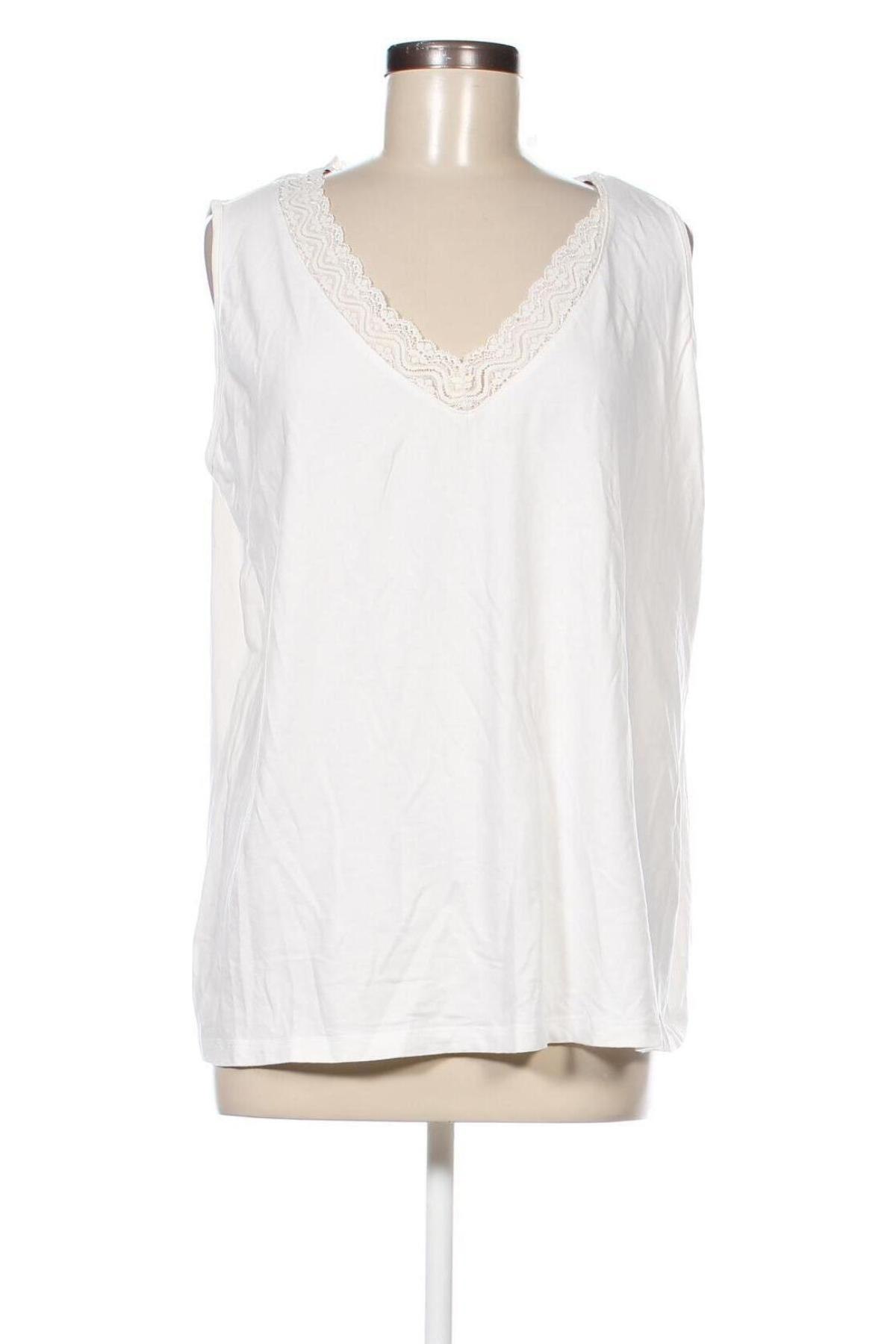 Γυναικείο αμάνικο μπλουζάκι Bpc Bonprix Collection, Μέγεθος L, Χρώμα Εκρού, Τιμή 4,42 €