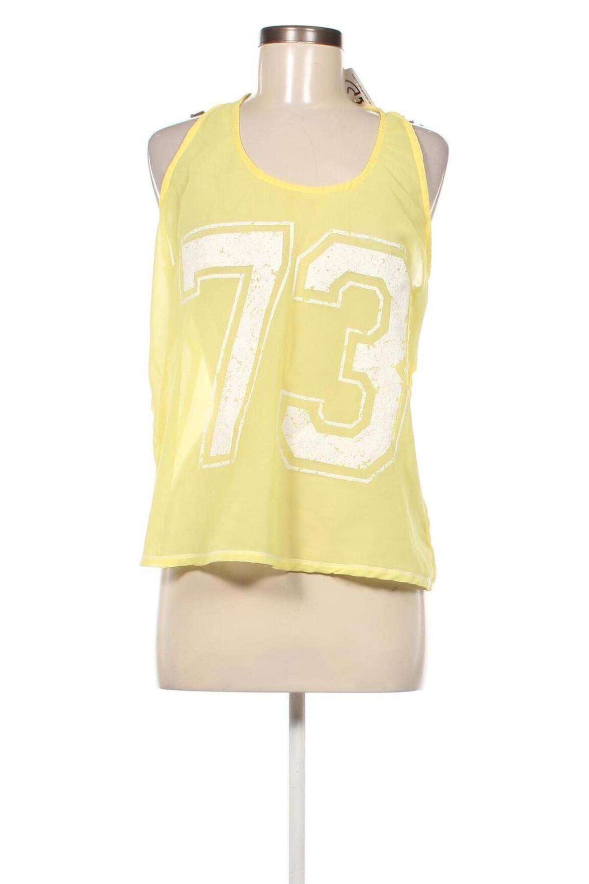 Γυναικείο αμάνικο μπλουζάκι Calliope, Μέγεθος M, Χρώμα Κίτρινο, Τιμή 3,79 €