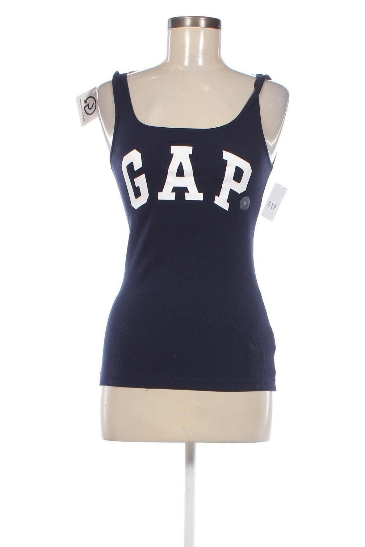 Γυναικείο αμάνικο μπλουζάκι Gap, Μέγεθος S, Χρώμα Μπλέ, Τιμή 15,98 €