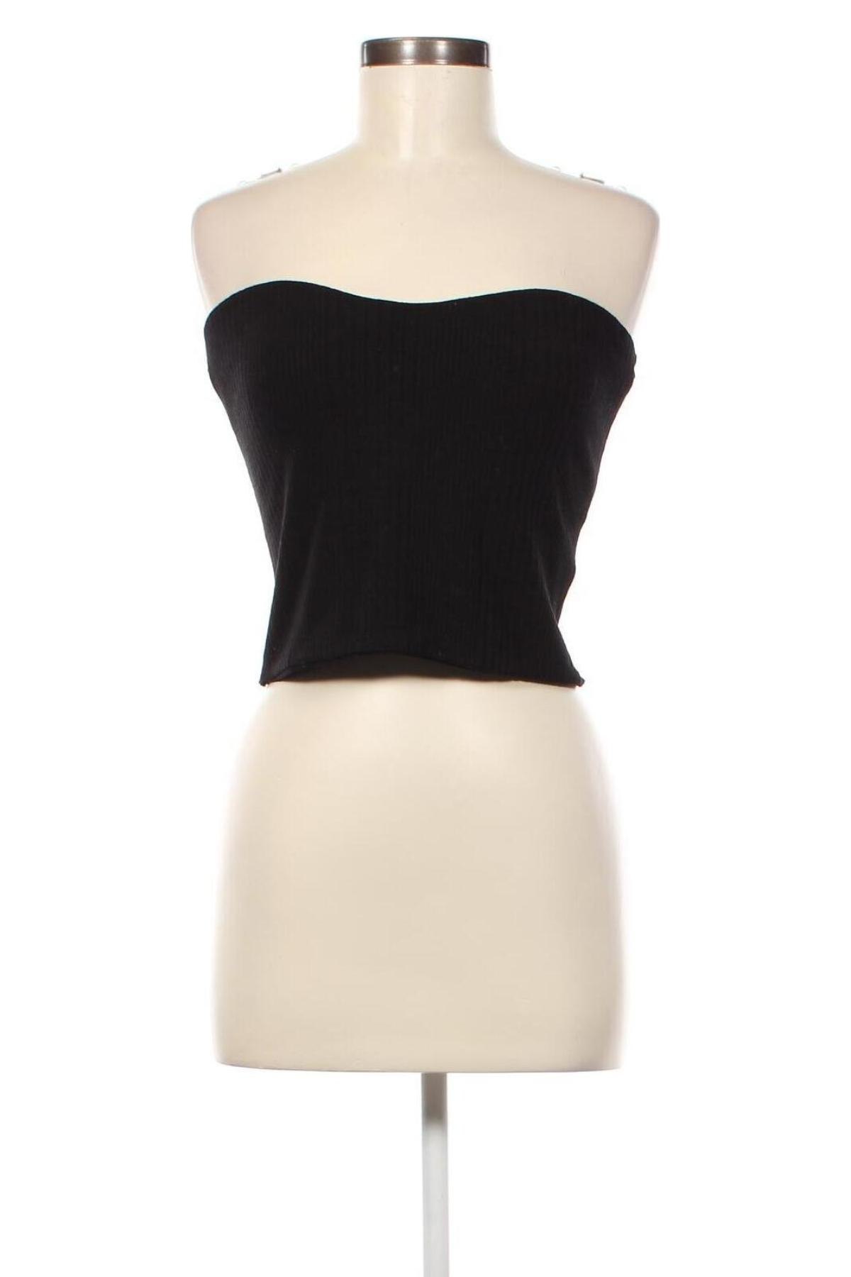 Γυναικείο αμάνικο μπλουζάκι Gina Tricot, Μέγεθος L, Χρώμα Μαύρο, Τιμή 5,43 €