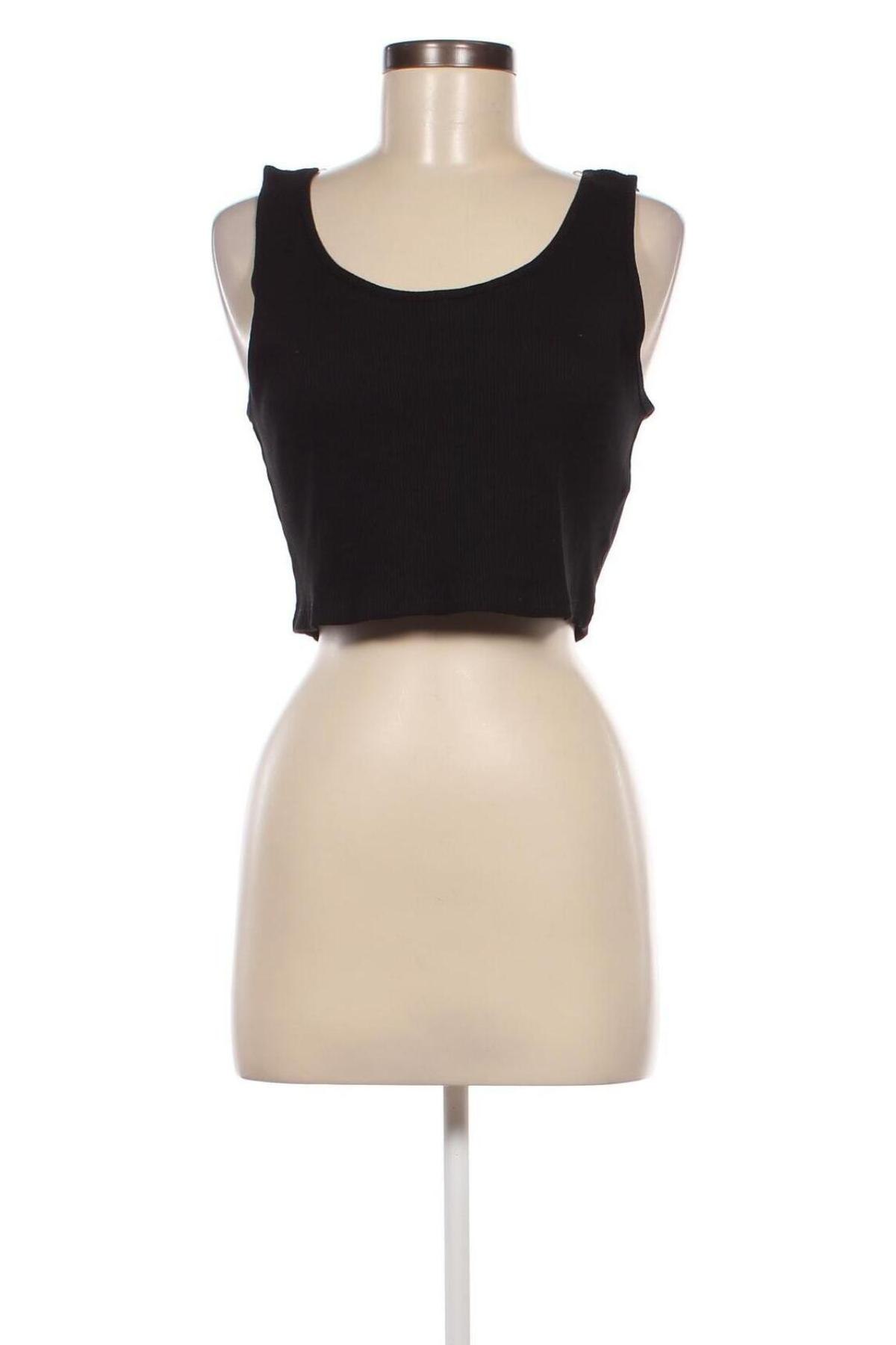 Γυναικείο αμάνικο μπλουζάκι Gina Tricot, Μέγεθος XL, Χρώμα Μαύρο, Τιμή 6,39 €