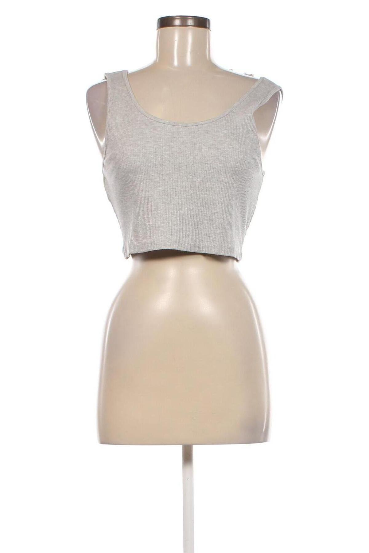 Γυναικείο αμάνικο μπλουζάκι Gina Tricot, Μέγεθος XL, Χρώμα Γκρί, Τιμή 6,39 €