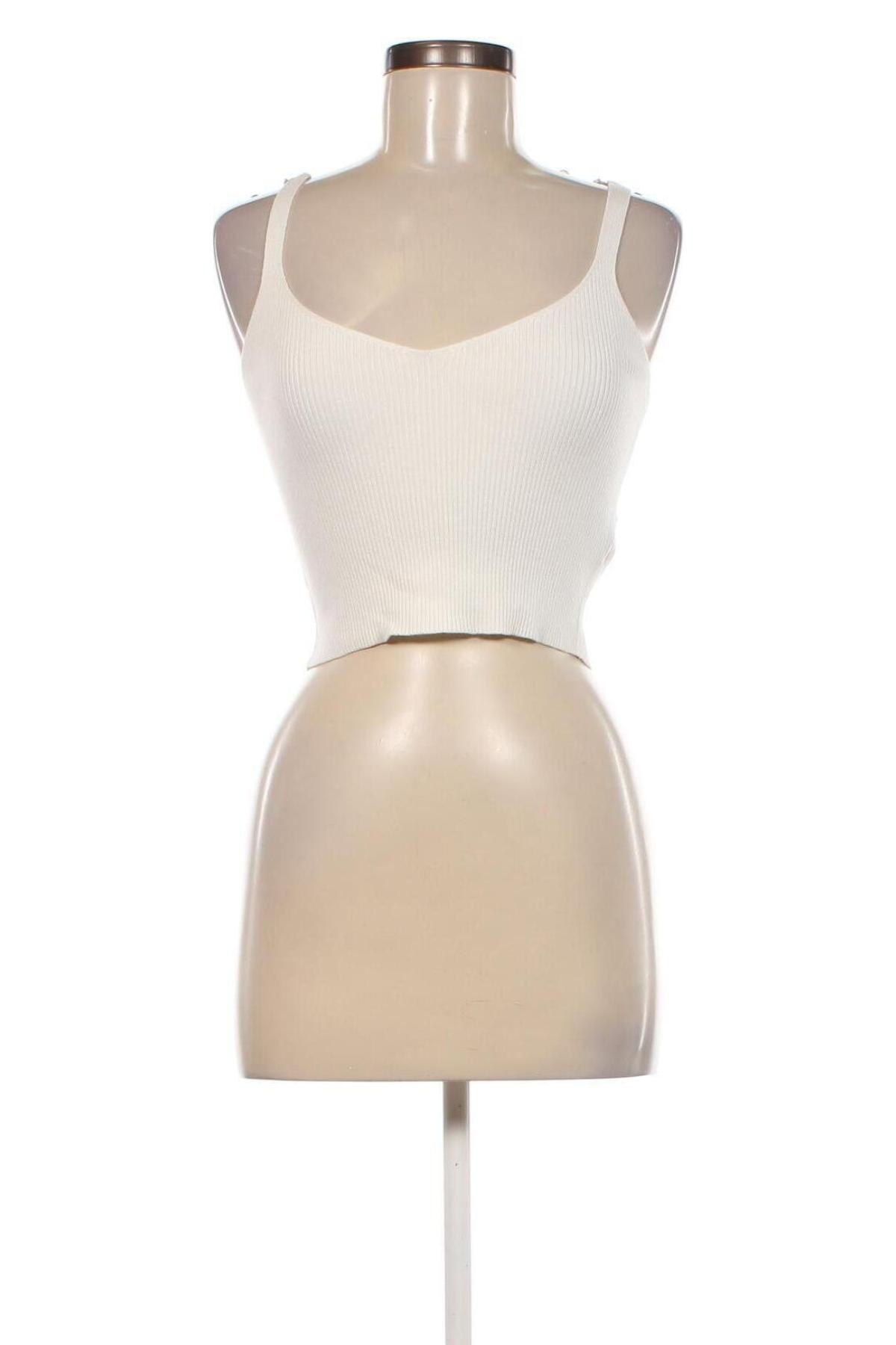 Γυναικείο αμάνικο μπλουζάκι Glamorous, Μέγεθος M, Χρώμα Εκρού, Τιμή 7,99 €