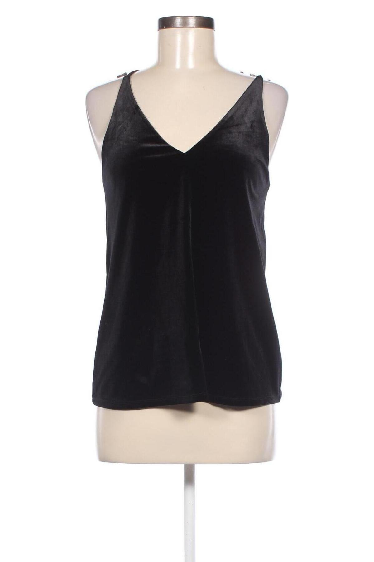 Γυναικείο αμάνικο μπλουζάκι H&M, Μέγεθος S, Χρώμα Μαύρο, Τιμή 3,99 €