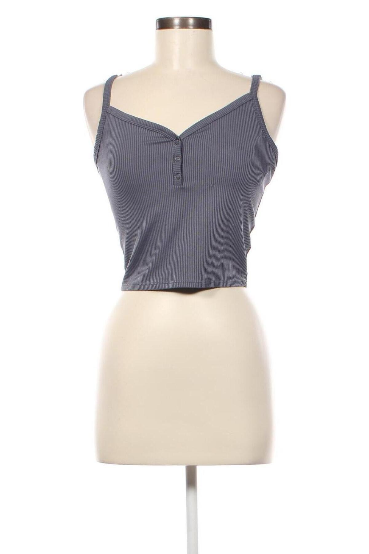 Γυναικείο αμάνικο μπλουζάκι Hollister, Μέγεθος M, Χρώμα Γκρί, Τιμή 6,39 €