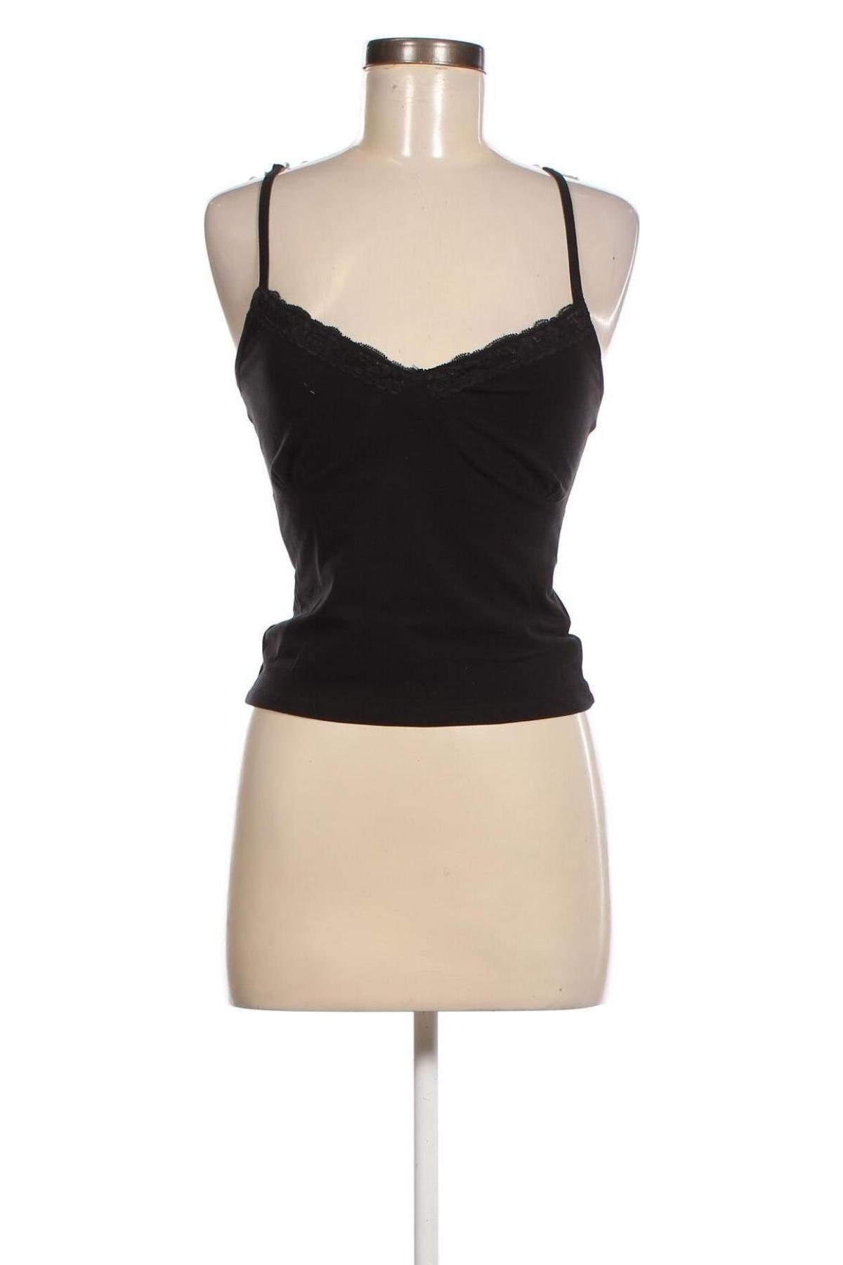 Γυναικείο αμάνικο μπλουζάκι Jennyfer, Μέγεθος L, Χρώμα Μαύρο, Τιμή 4,65 €