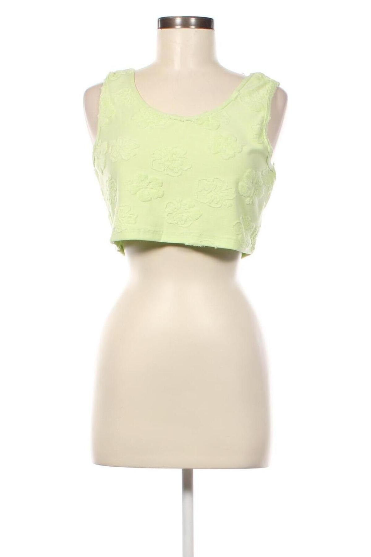 Γυναικείο αμάνικο μπλουζάκι Jennyfer, Μέγεθος L, Χρώμα Πράσινο, Τιμή 4,33 €
