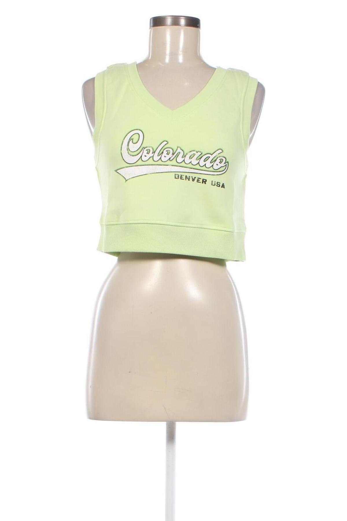 Γυναικείο αμάνικο μπλουζάκι Jennyfer, Μέγεθος S, Χρώμα Πράσινο, Τιμή 4,65 €