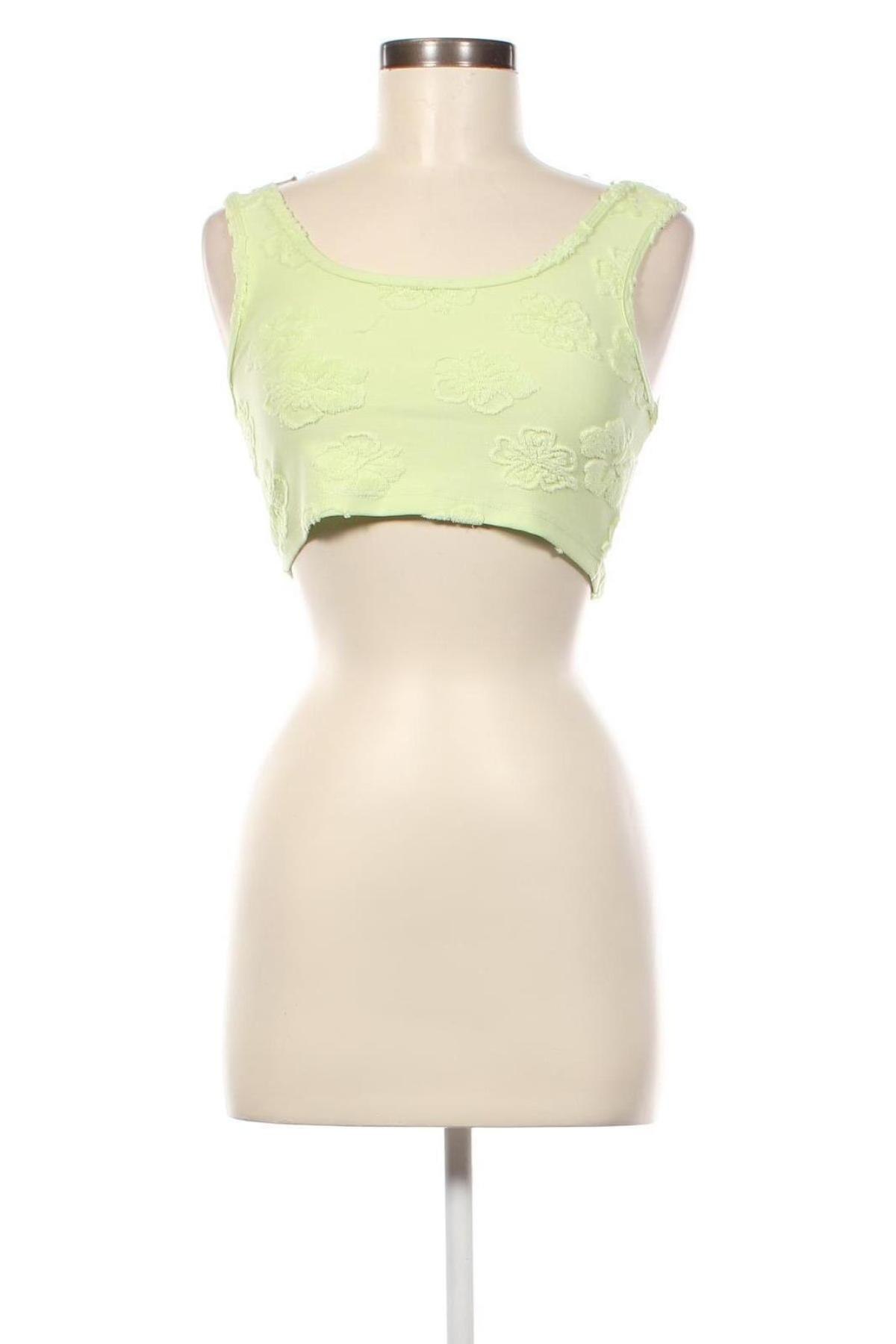 Γυναικείο αμάνικο μπλουζάκι Jennyfer, Μέγεθος XS, Χρώμα Πράσινο, Τιμή 4,33 €