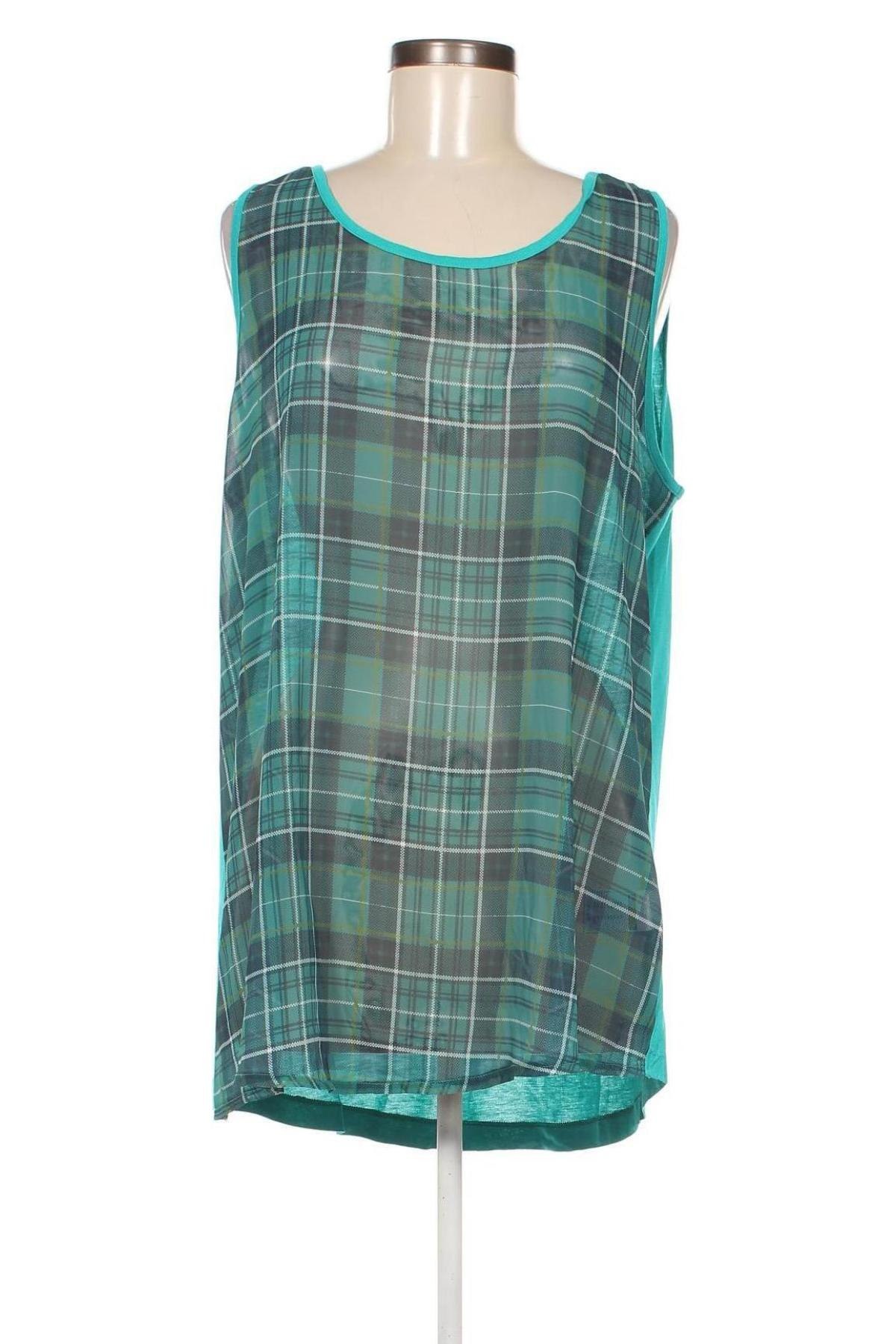 Γυναικείο αμάνικο μπλουζάκι Laura Scott, Μέγεθος XXL, Χρώμα Πράσινο, Τιμή 3,81 €