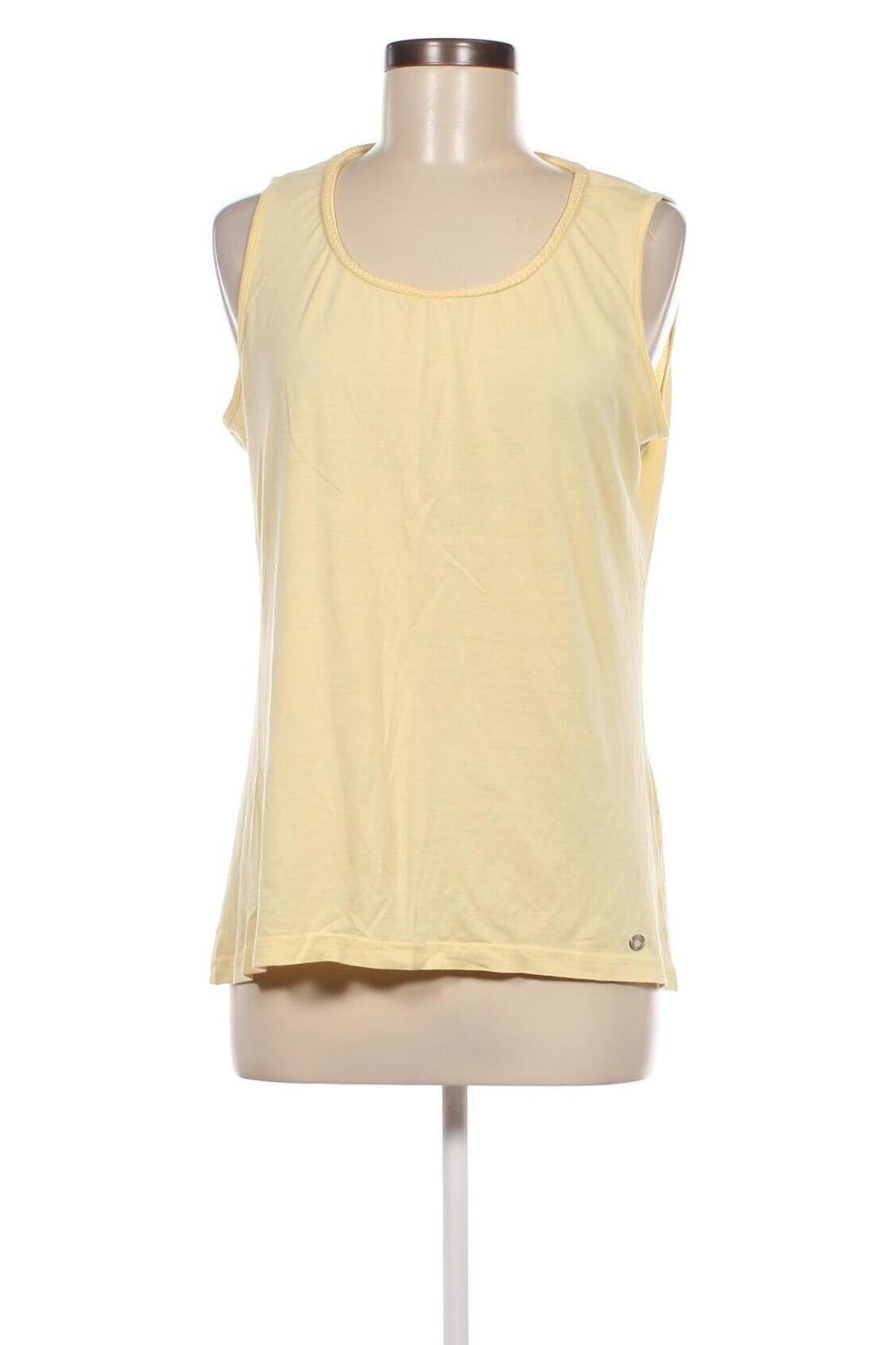 Γυναικείο αμάνικο μπλουζάκι Lisa Tossa, Μέγεθος M, Χρώμα Κίτρινο, Τιμή 4,12 €