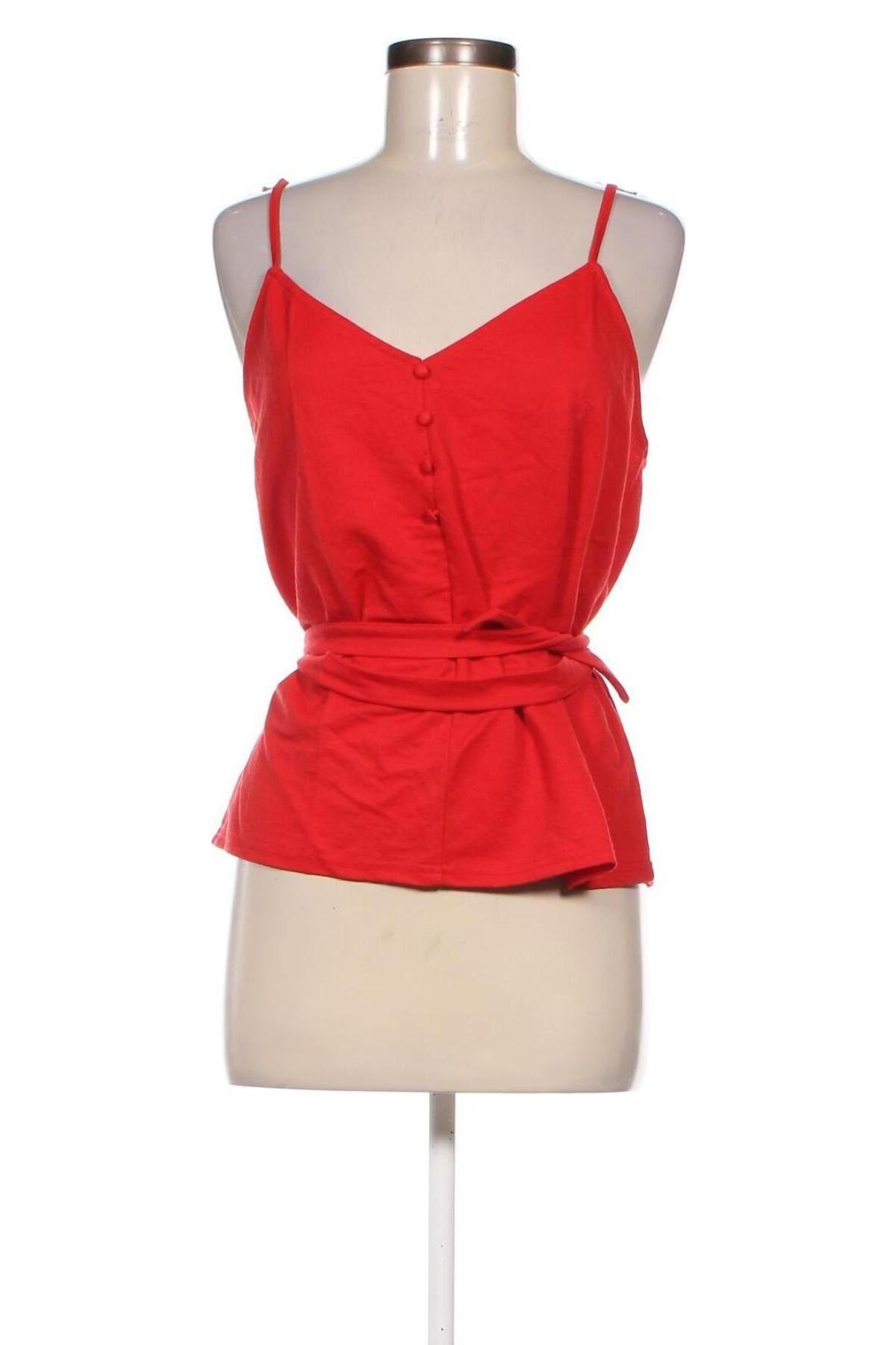 Γυναικείο αμάνικο μπλουζάκι Mango, Μέγεθος L, Χρώμα Κόκκινο, Τιμή 4,66 €
