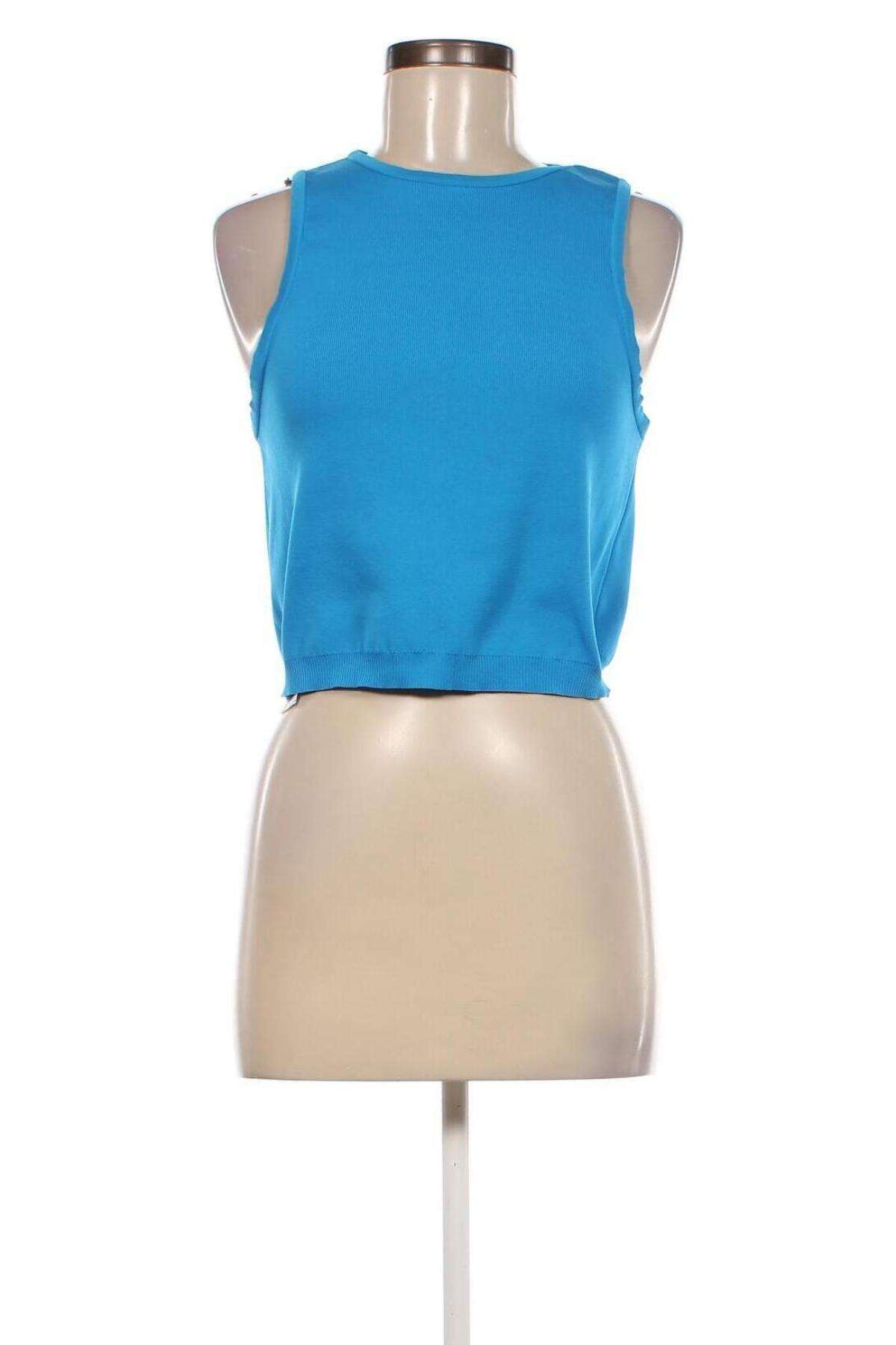 Γυναικείο αμάνικο μπλουζάκι Mango, Μέγεθος L, Χρώμα Μπλέ, Τιμή 10,58 €