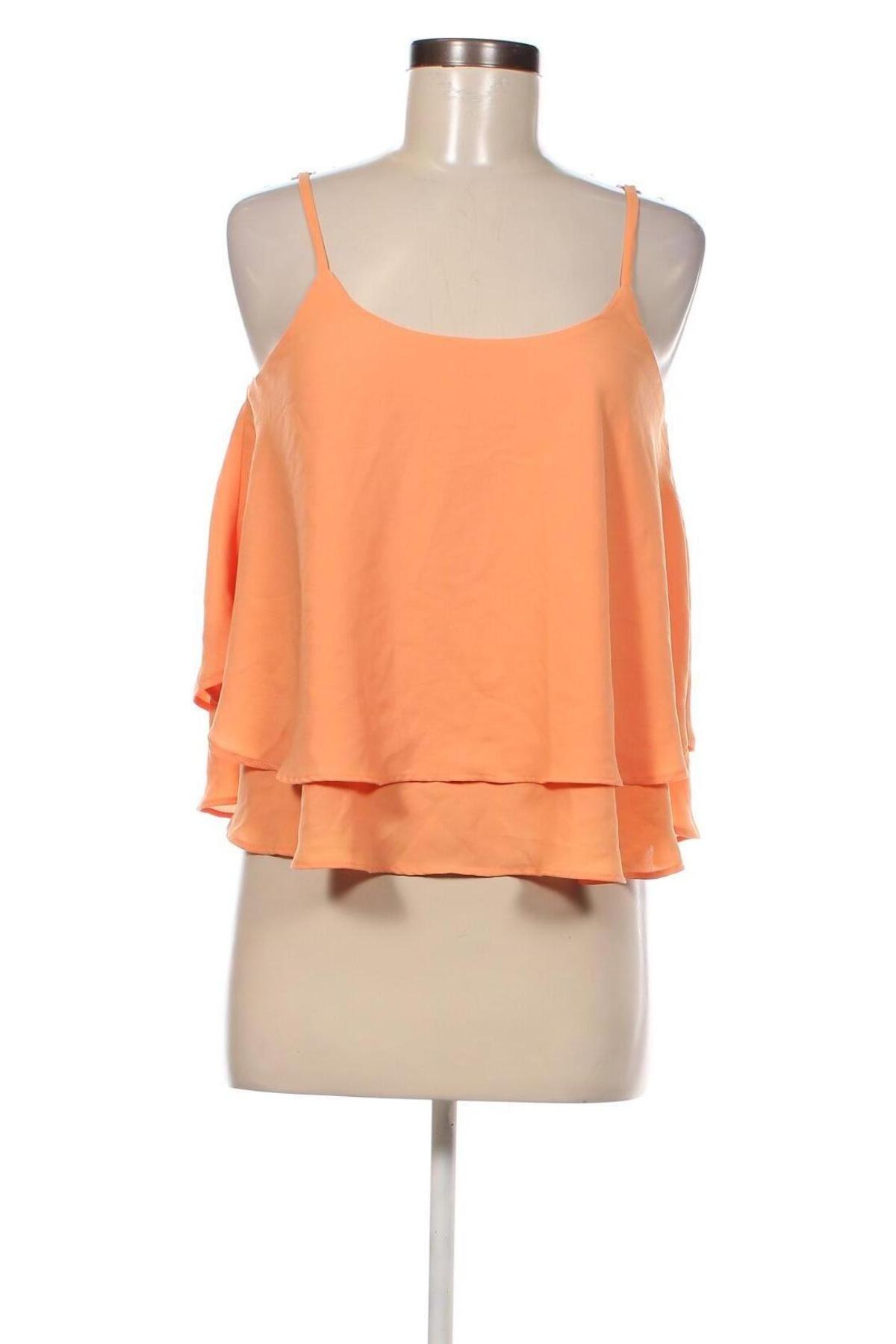 Γυναικείο αμάνικο μπλουζάκι Mango, Μέγεθος S, Χρώμα Πορτοκαλί, Τιμή 3,96 €