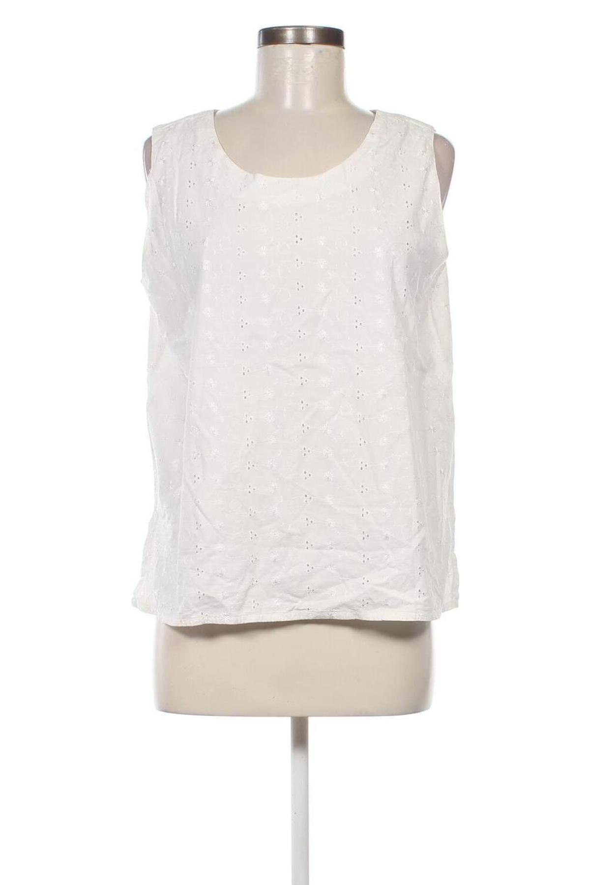 Γυναικείο αμάνικο μπλουζάκι Maria Bellesi, Μέγεθος M, Χρώμα Λευκό, Τιμή 6,13 €