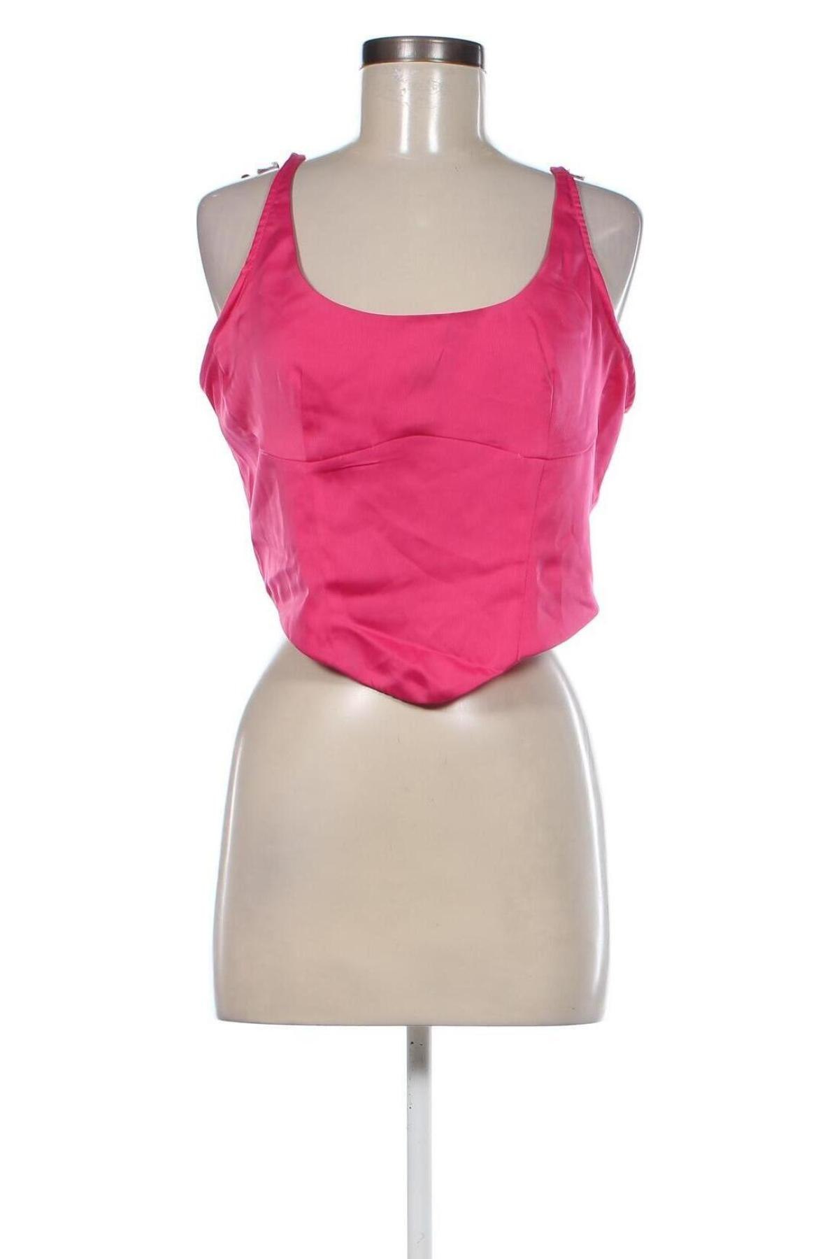 Γυναικείο αμάνικο μπλουζάκι Misspap, Μέγεθος L, Χρώμα Ρόζ , Τιμή 7,19 €