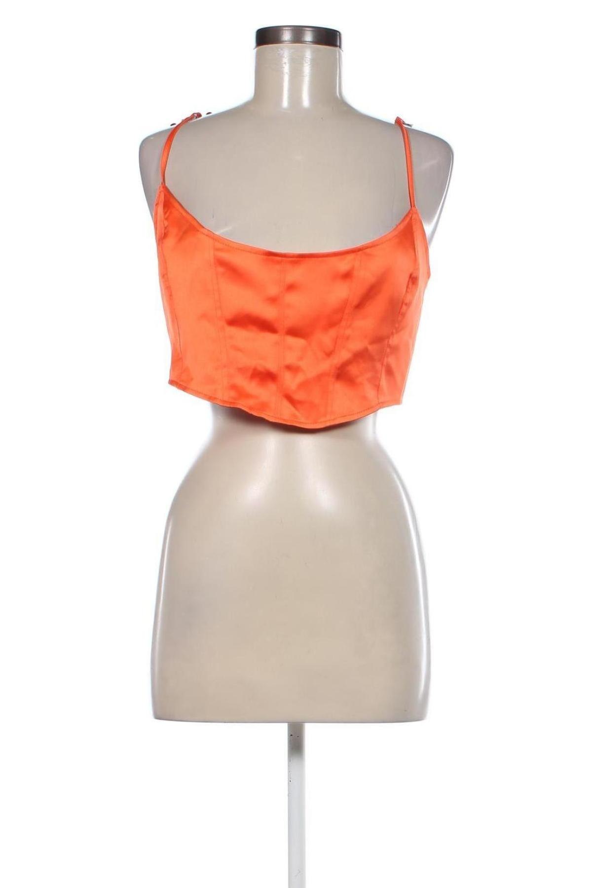 Γυναικείο αμάνικο μπλουζάκι Nasty Gal, Μέγεθος L, Χρώμα Πορτοκαλί, Τιμή 15,98 €
