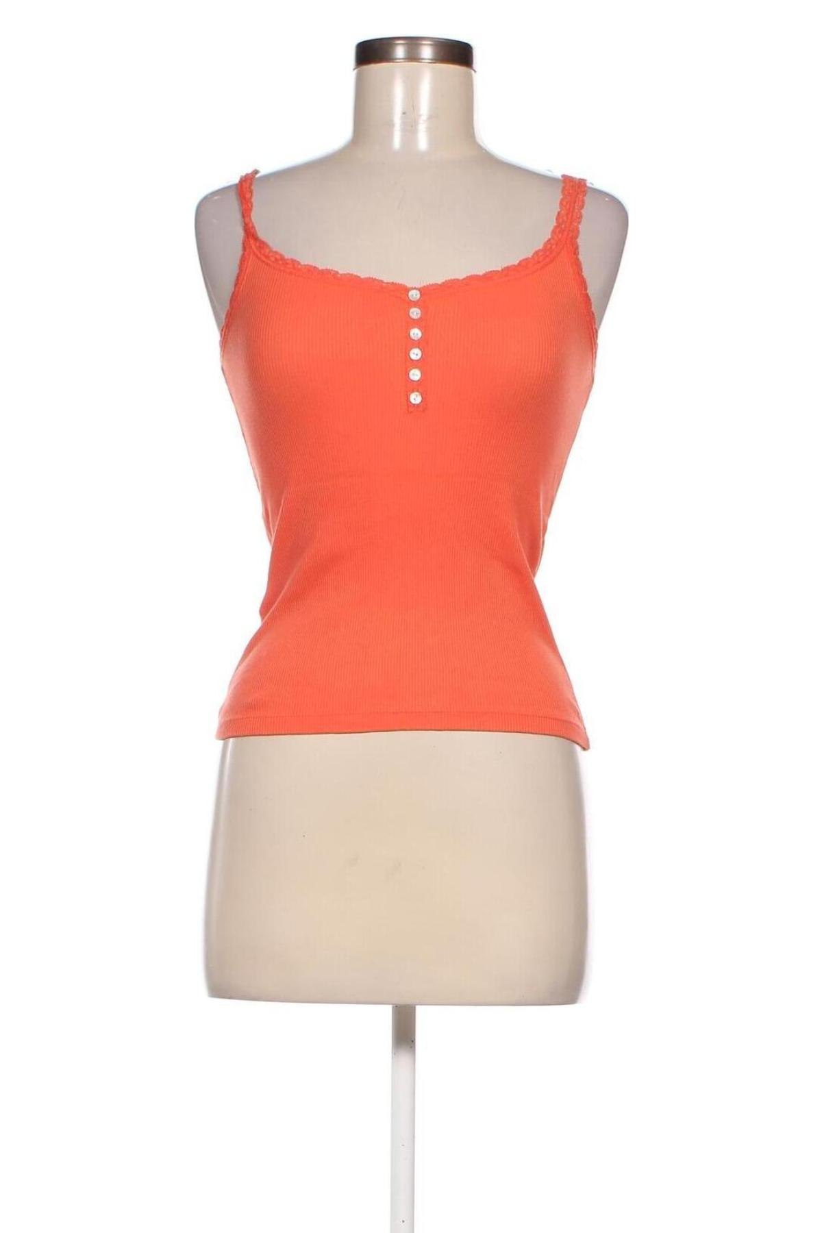 Γυναικείο αμάνικο μπλουζάκι Promod, Μέγεθος S, Χρώμα Πορτοκαλί, Τιμή 4,20 €