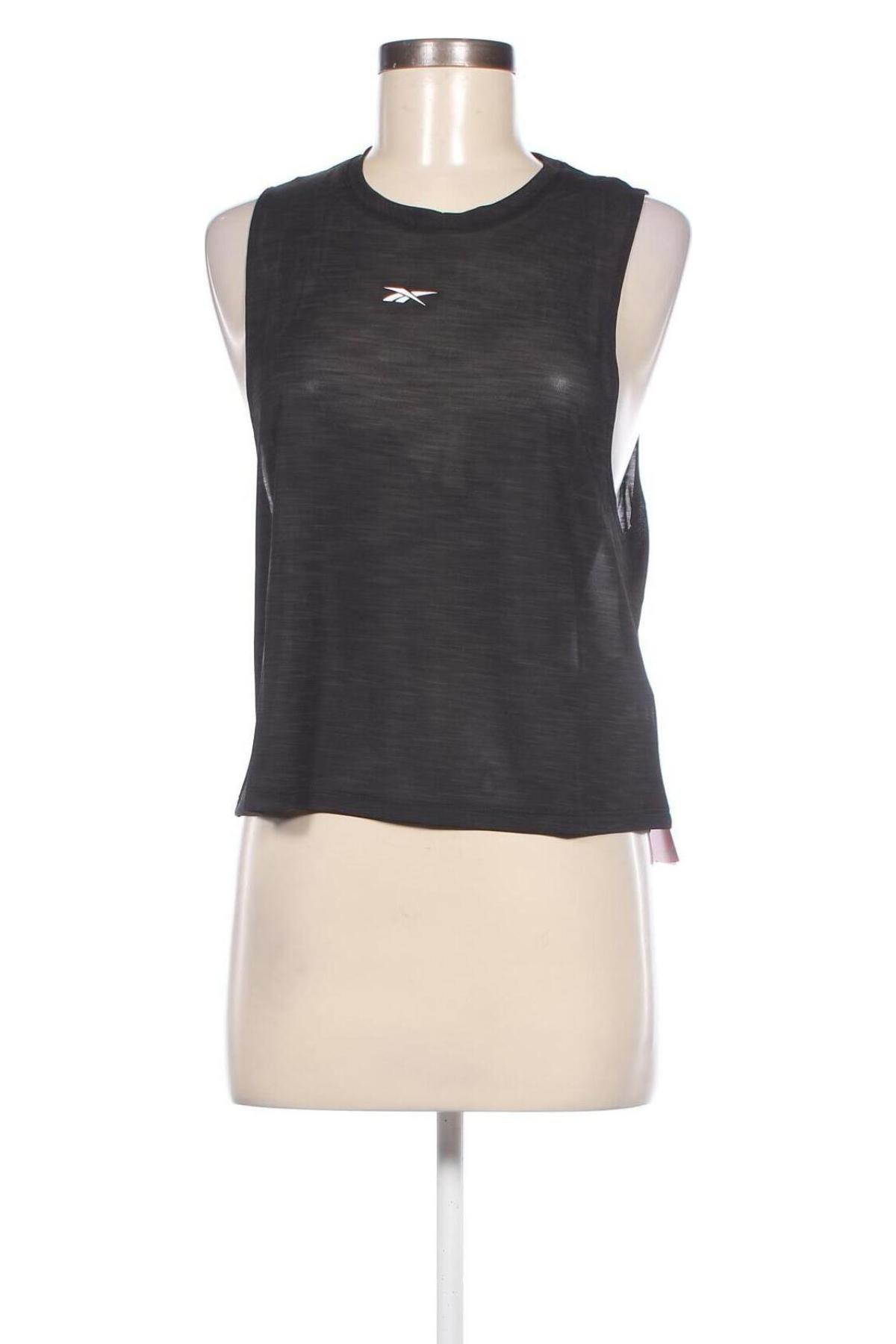 Γυναικείο αμάνικο μπλουζάκι Reebok, Μέγεθος M, Χρώμα Μαύρο, Τιμή 21,83 €