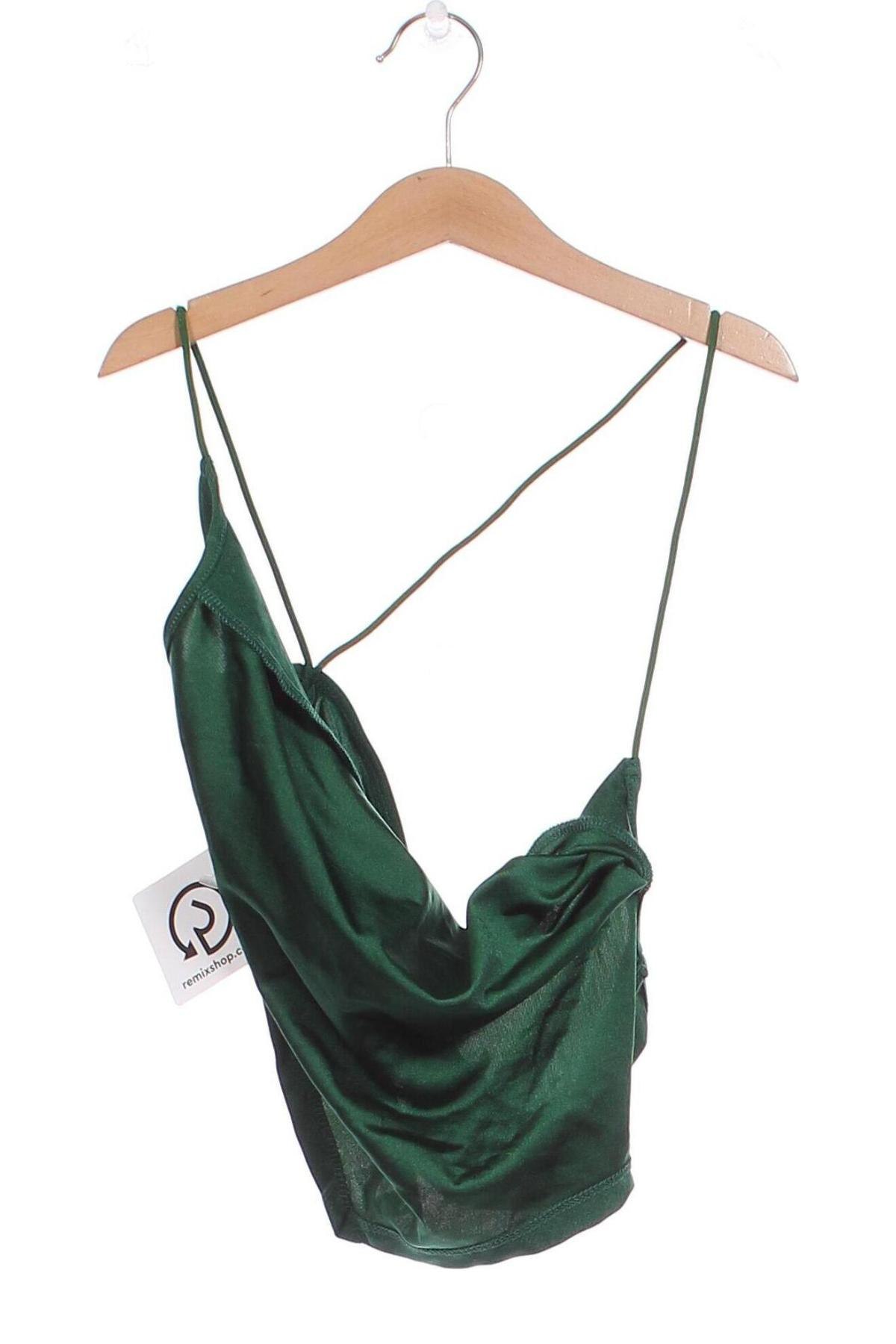 Γυναικείο αμάνικο μπλουζάκι SHEIN, Μέγεθος XS, Χρώμα Πράσινο, Τιμή 2,81 €