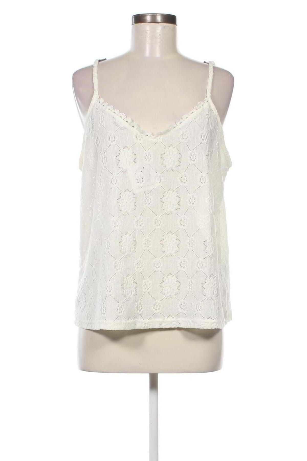 Γυναικείο αμάνικο μπλουζάκι SHEIN, Μέγεθος M, Χρώμα Εκρού, Τιμή 3,22 €