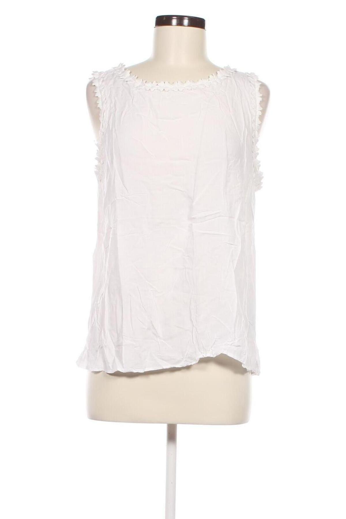 Γυναικείο αμάνικο μπλουζάκι Street One, Μέγεθος L, Χρώμα Λευκό, Τιμή 4,08 €