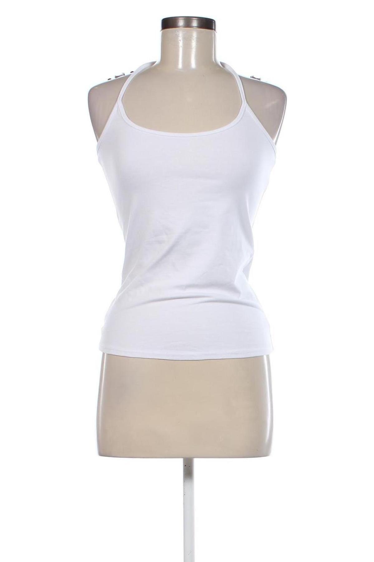 Γυναικείο αμάνικο μπλουζάκι Tally Weijl, Μέγεθος L, Χρώμα Λευκό, Τιμή 5,41 €