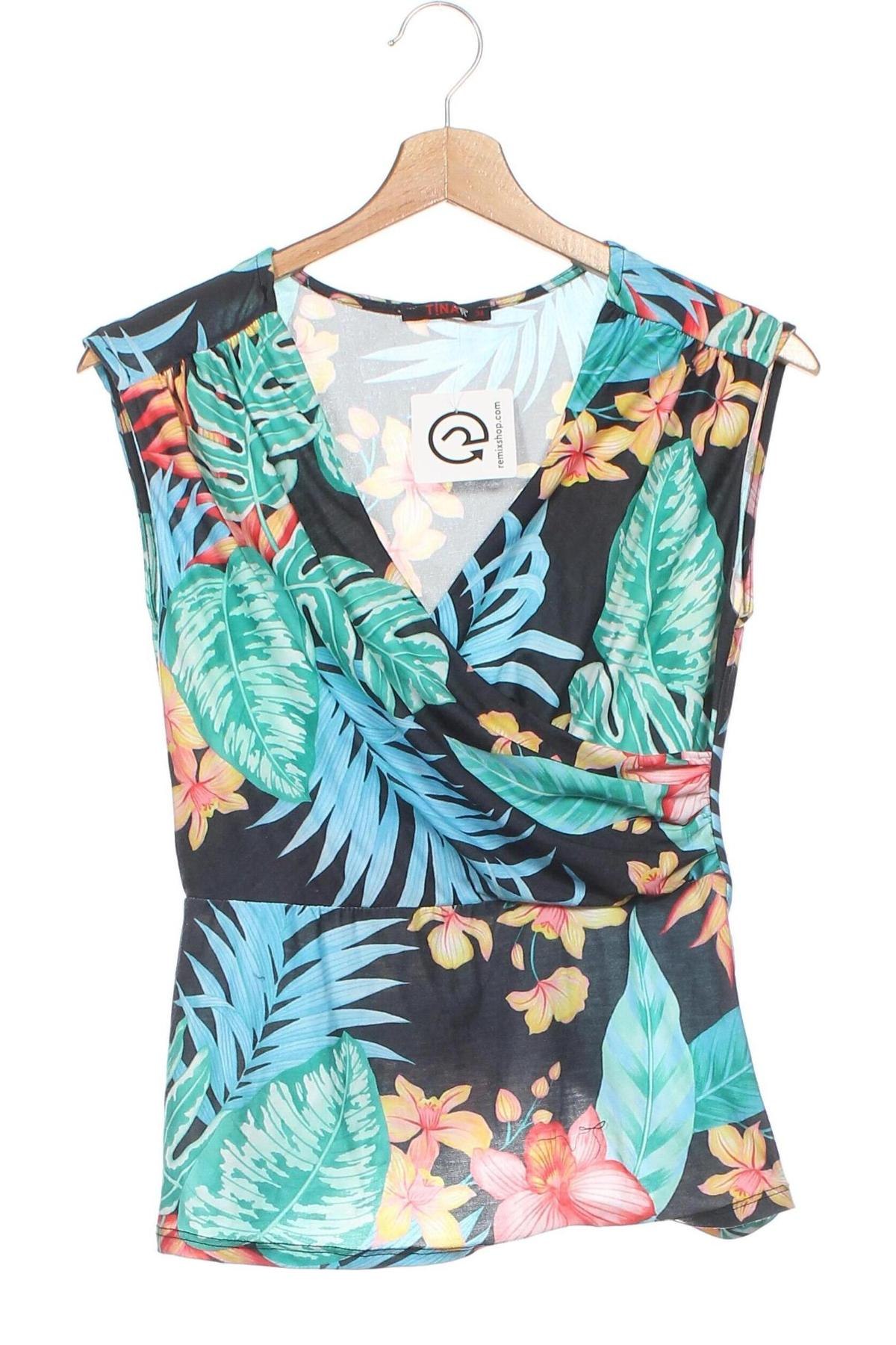 Γυναικείο αμάνικο μπλουζάκι Tina R, Μέγεθος XS, Χρώμα Πολύχρωμο, Τιμή 5,26 €