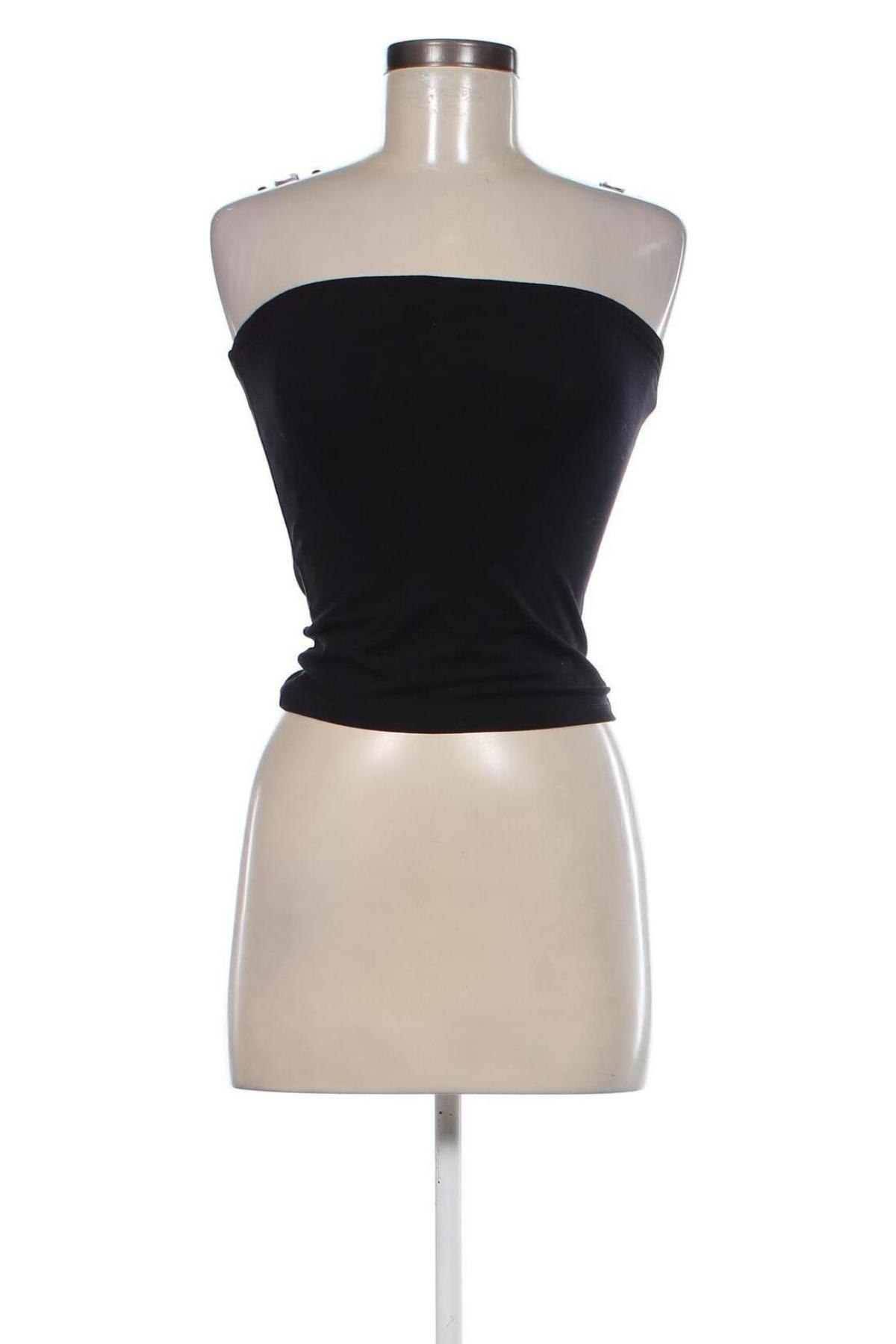 Γυναικείο αμάνικο μπλουζάκι Tom Tailor, Μέγεθος XS, Χρώμα Μαύρο, Τιμή 6,39 €