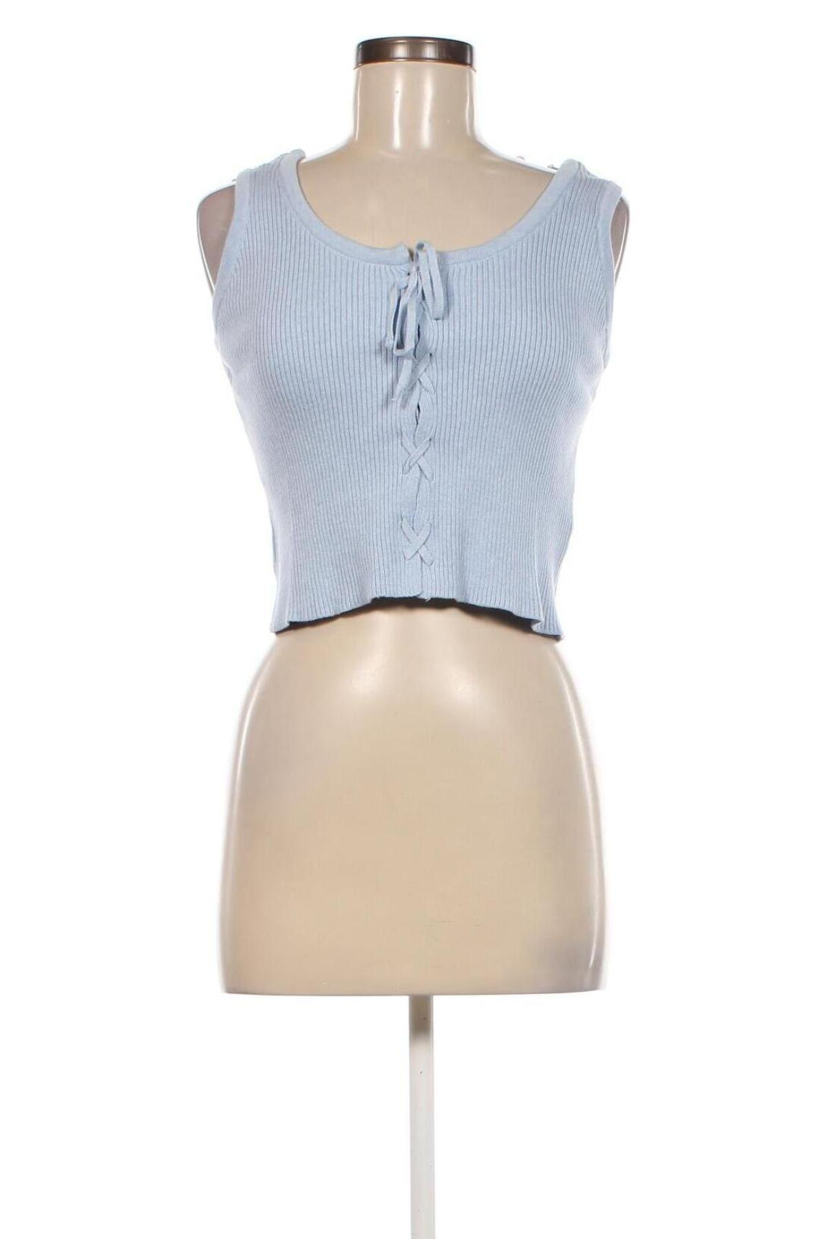 Γυναικείο αμάνικο μπλουζάκι Trendyol, Μέγεθος L, Χρώμα Μπλέ, Τιμή 8,15 €