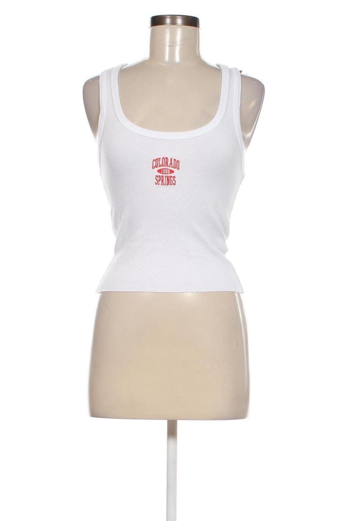 Damska koszulka na ramiączkach Urban Outfitters, Rozmiar S, Kolor Biały, Cena 33,05 zł