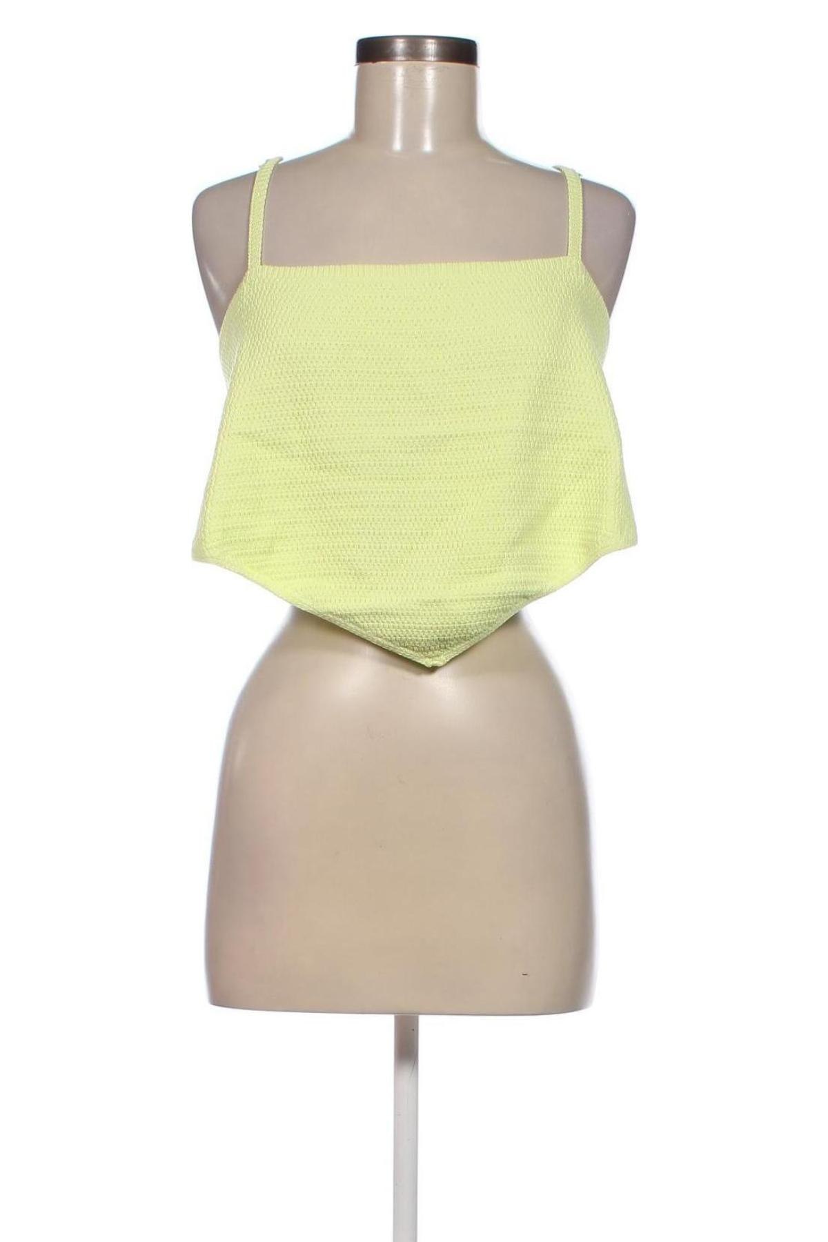 Γυναικείο αμάνικο μπλουζάκι Weekday, Μέγεθος XL, Χρώμα Κίτρινο, Τιμή 8,54 €