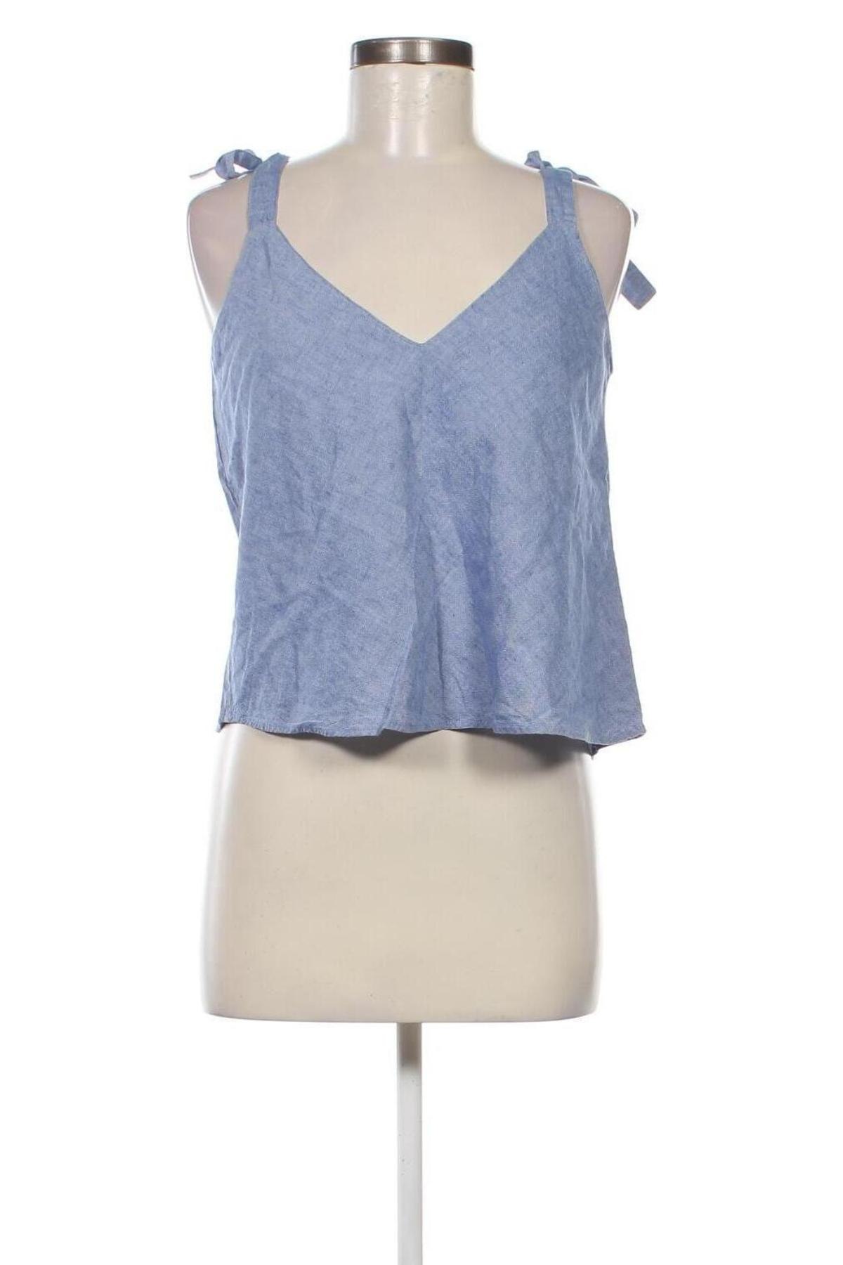 Γυναικείο αμάνικο μπλουζάκι Zara, Μέγεθος S, Χρώμα Μπλέ, Τιμή 6,02 €