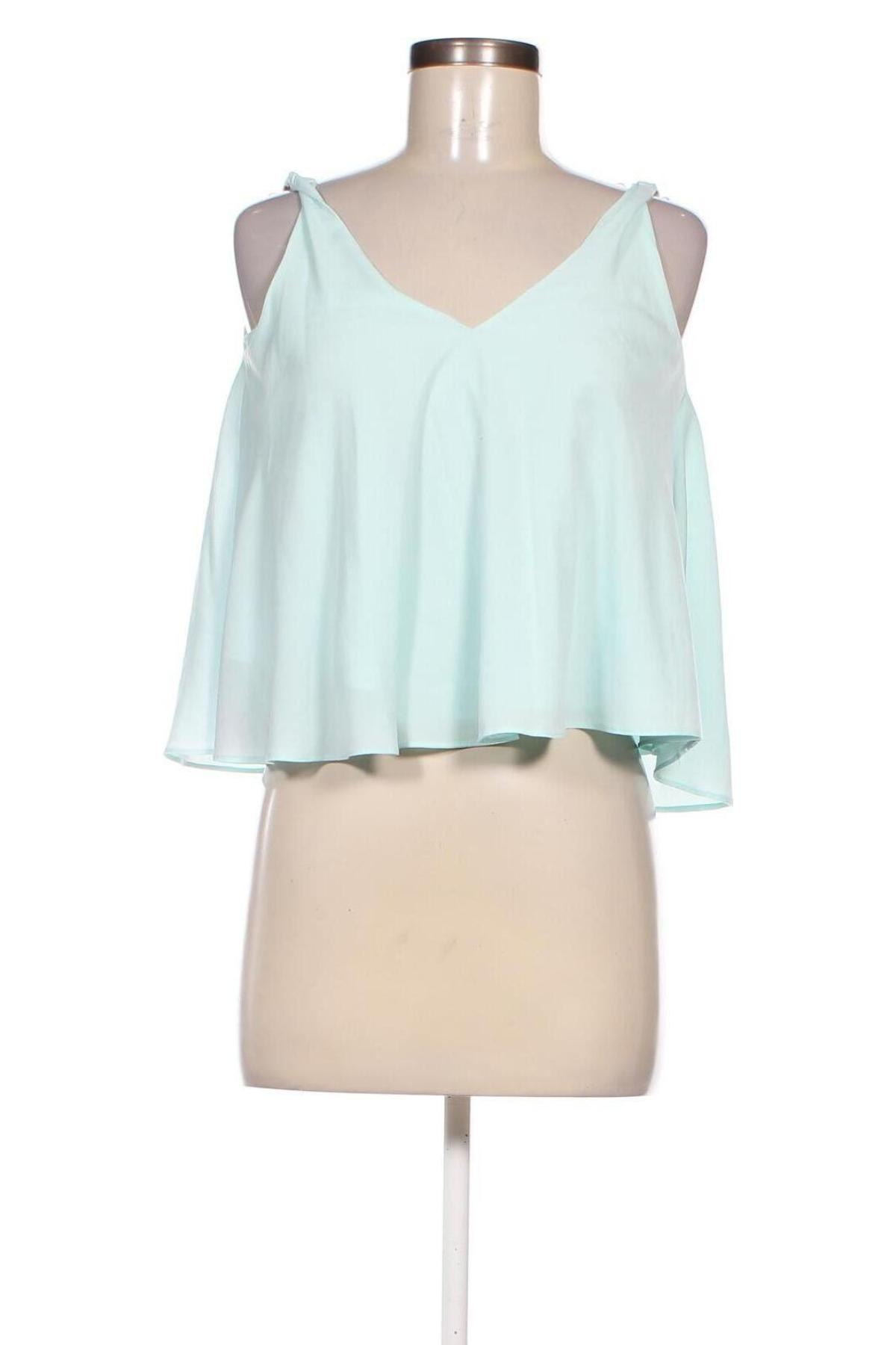 Γυναικείο αμάνικο μπλουζάκι Zara Trafaluc, Μέγεθος S, Χρώμα Μπλέ, Τιμή 3,61 €