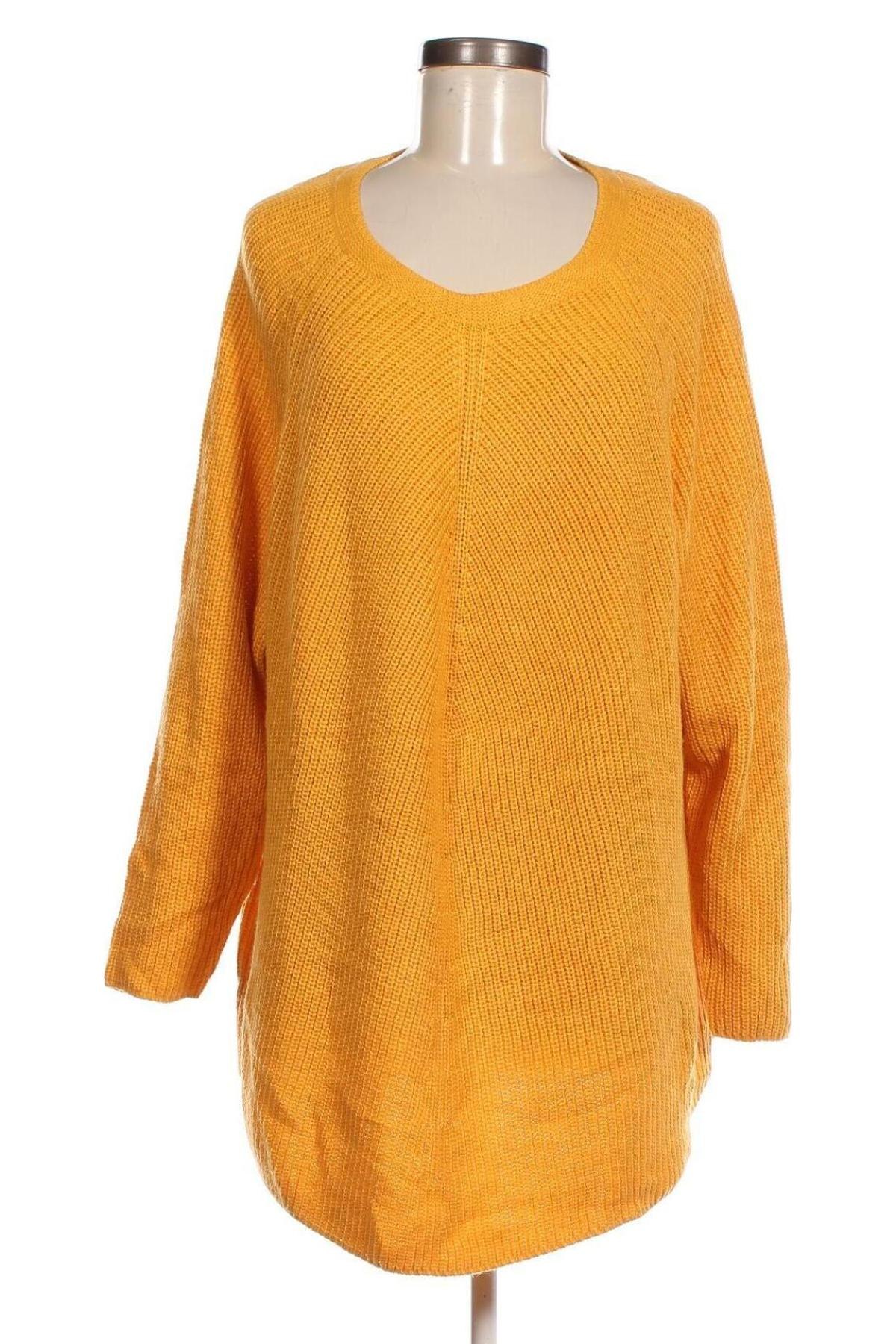 Γυναικείο πουλόβερ Ambria, Μέγεθος XXL, Χρώμα Κίτρινο, Τιμή 12,56 €