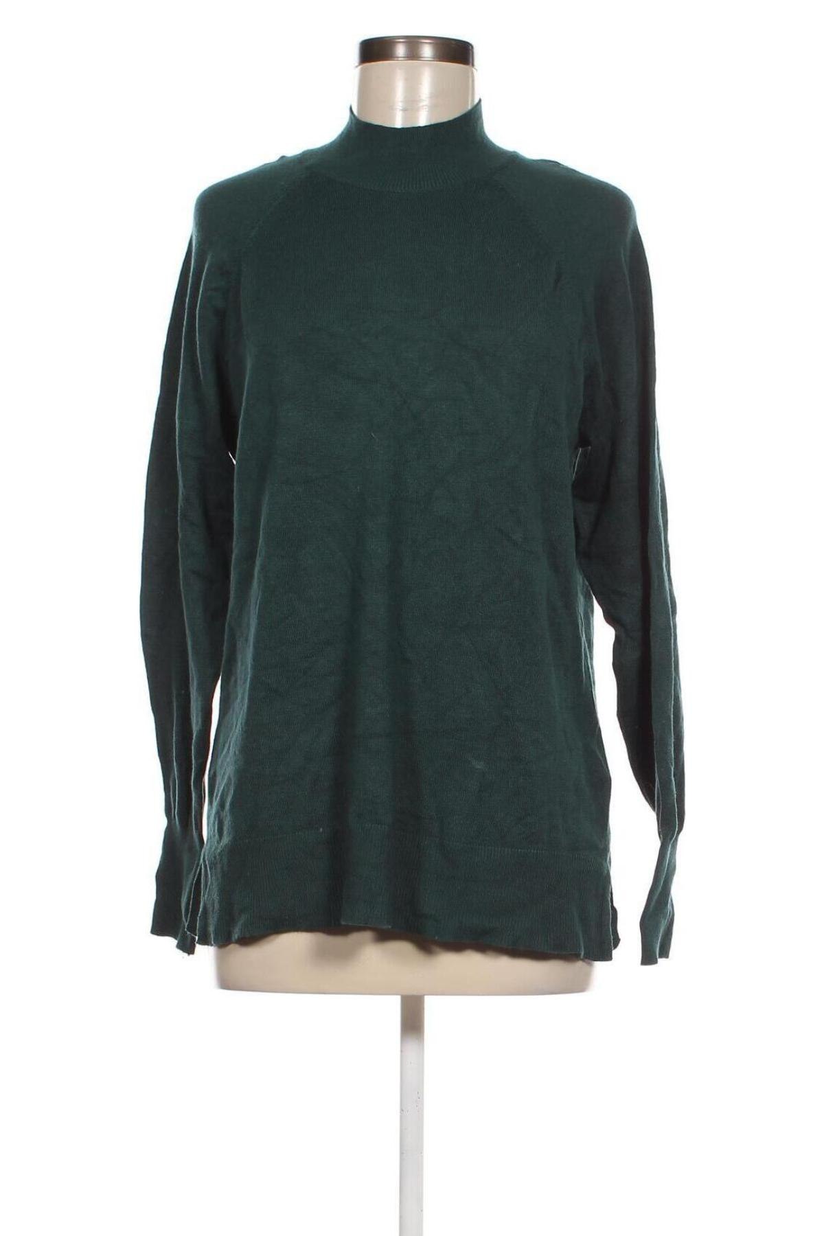 Дамски пуловер Amisu, Размер L, Цвят Зелен, Цена 14,21 лв.
