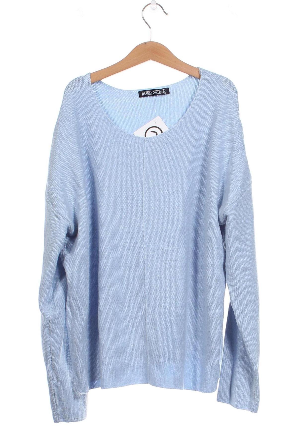Дамски пуловер Blind Date, Размер XS, Цвят Син, Цена 17,60 лв.