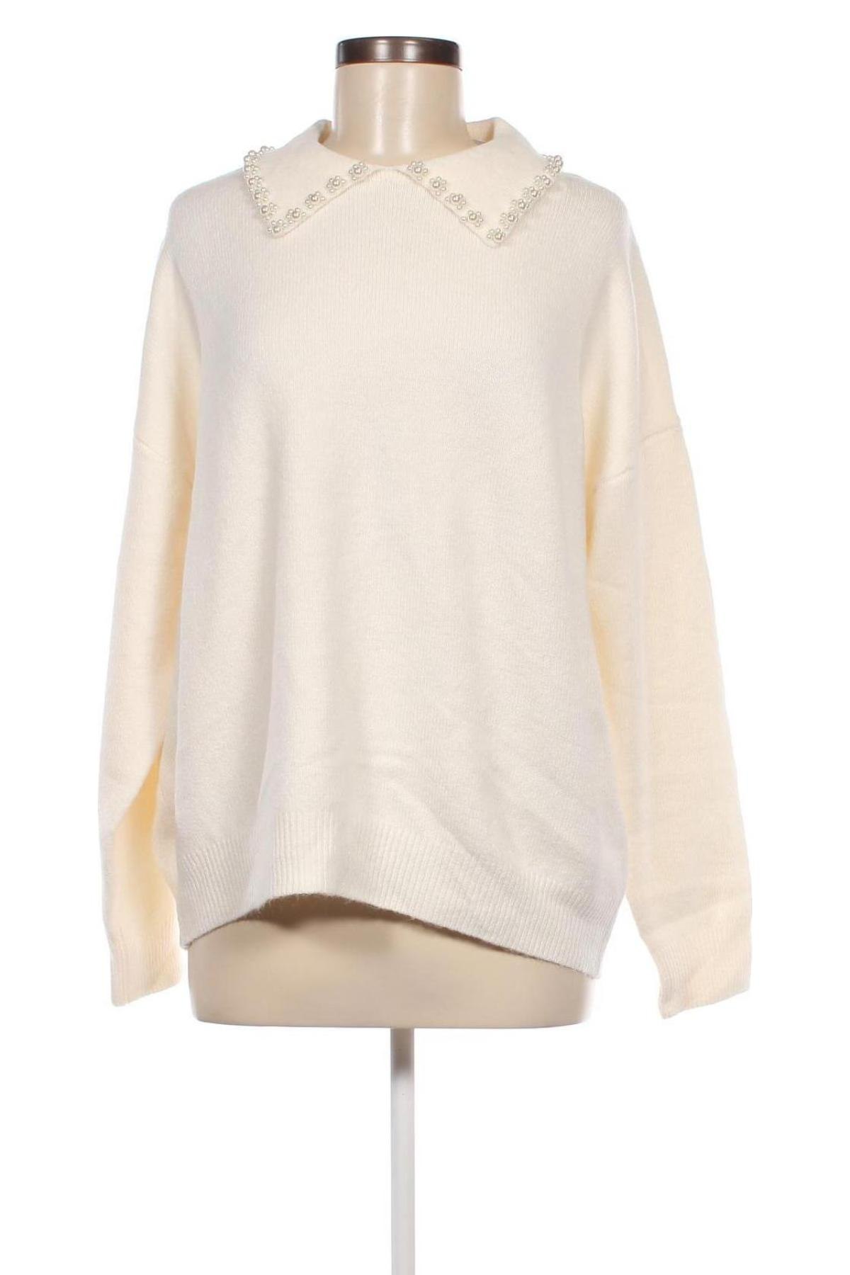 Γυναικείο πουλόβερ C&A, Μέγεθος L, Χρώμα Εκρού, Τιμή 8,45 €