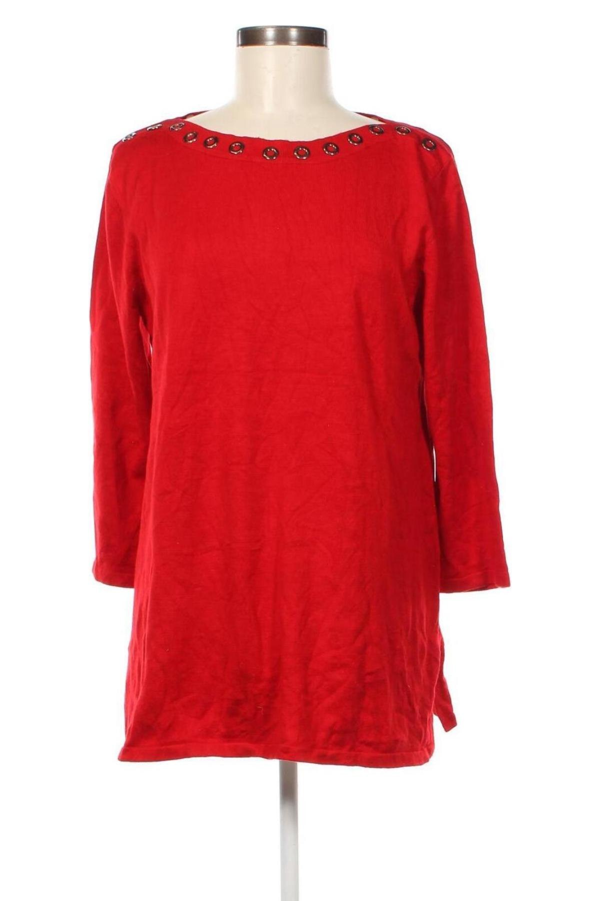 Γυναικείο πουλόβερ Cable & Gauge, Μέγεθος L, Χρώμα Κόκκινο, Τιμή 9,33 €