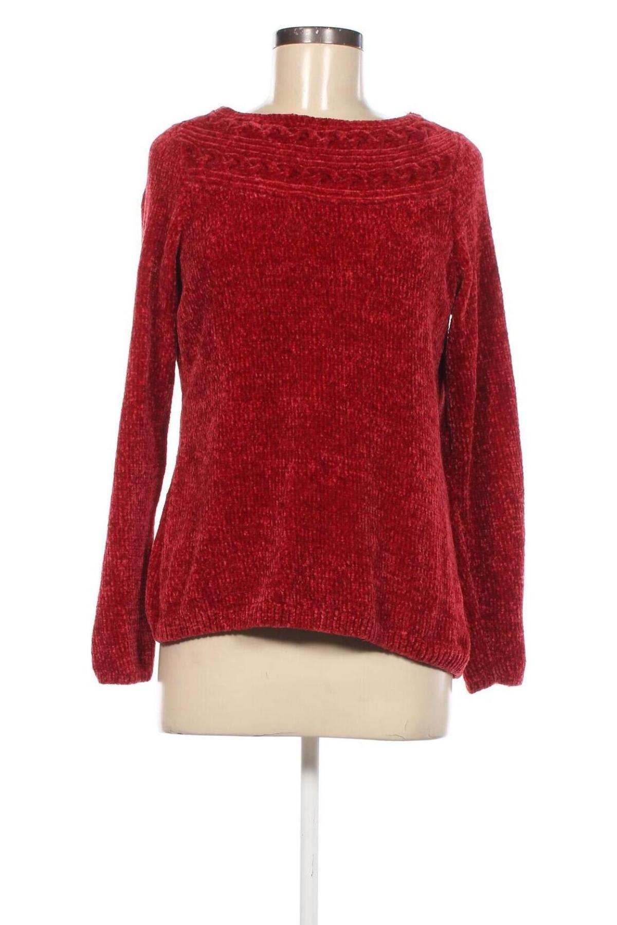 Дамски пуловер Croft & Barrow, Размер M, Цвят Червен, Цена 15,08 лв.