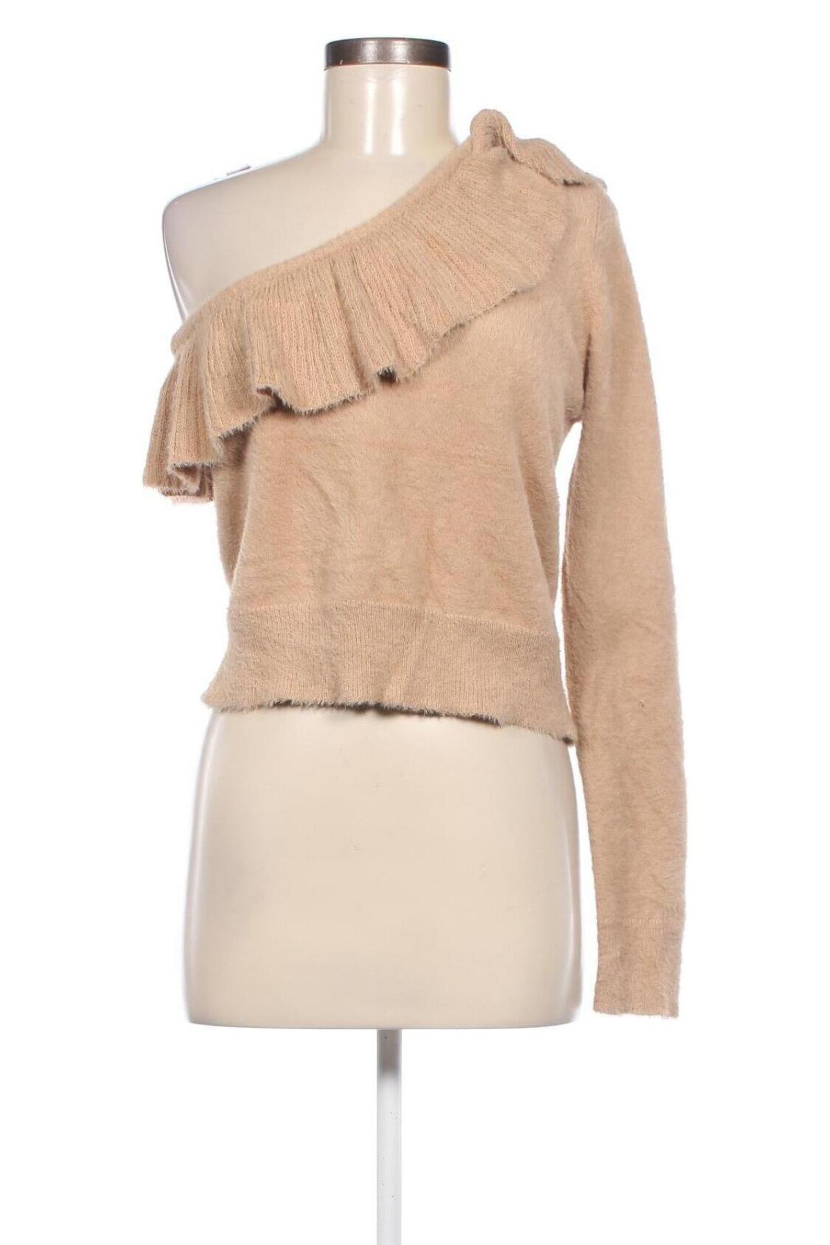 Γυναικείο πουλόβερ Dilvin, Μέγεθος M, Χρώμα  Μπέζ, Τιμή 9,33 €