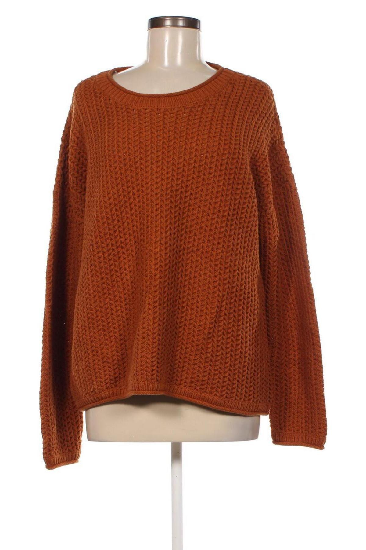 Дамски пуловер Edc By Esprit, Размер XL, Цвят Кафяв, Цена 26,65 лв.