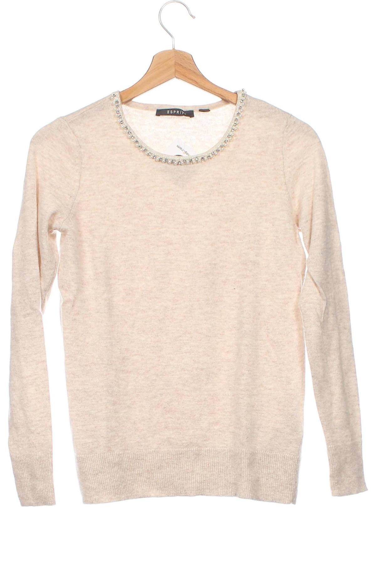 Γυναικείο πουλόβερ Esprit, Μέγεθος XS, Χρώμα  Μπέζ, Τιμή 20,97 €