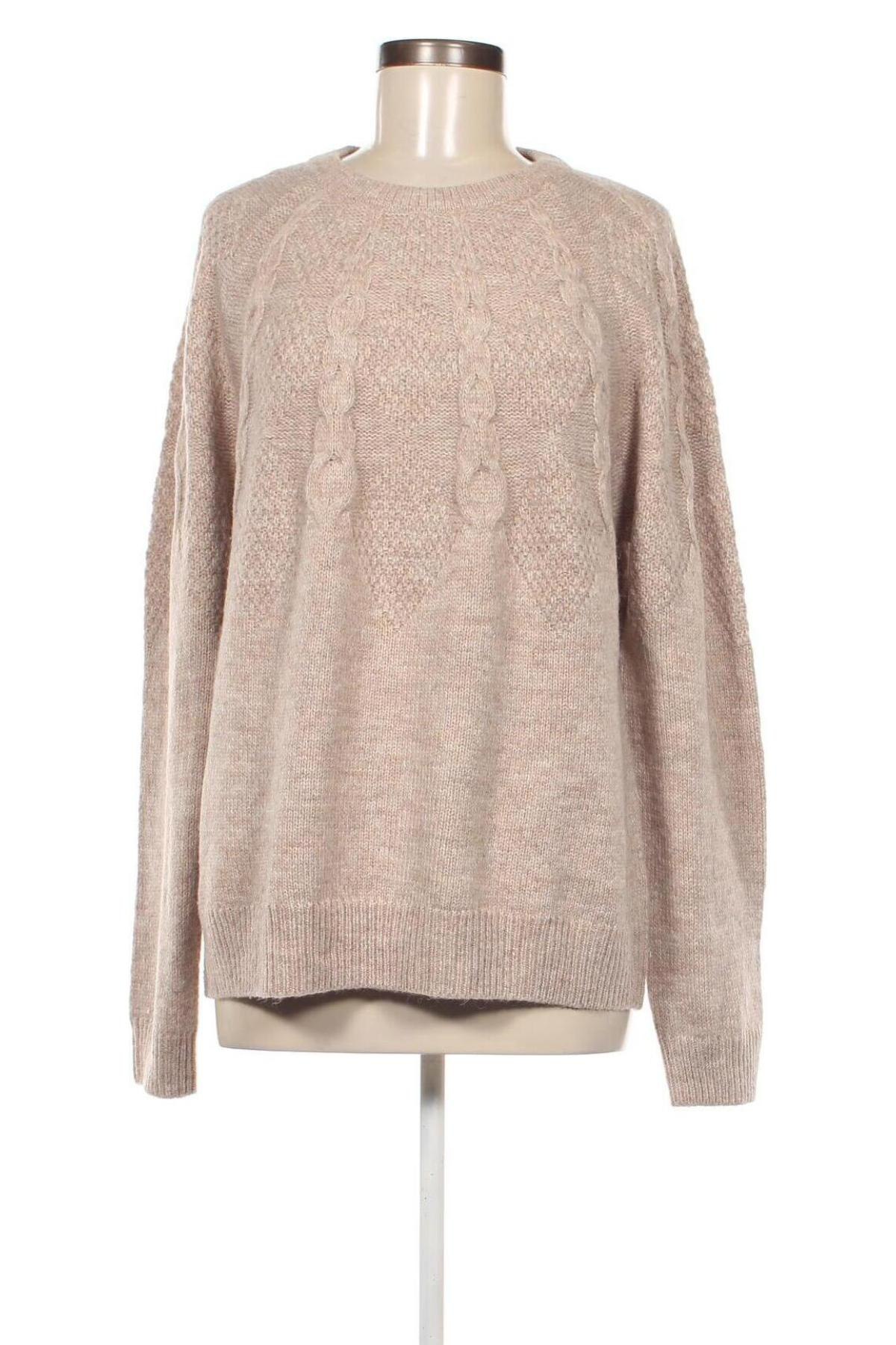 Дамски пуловер Essentials by Tchibo, Размер XL, Цвят Бежов, Цена 18,85 лв.