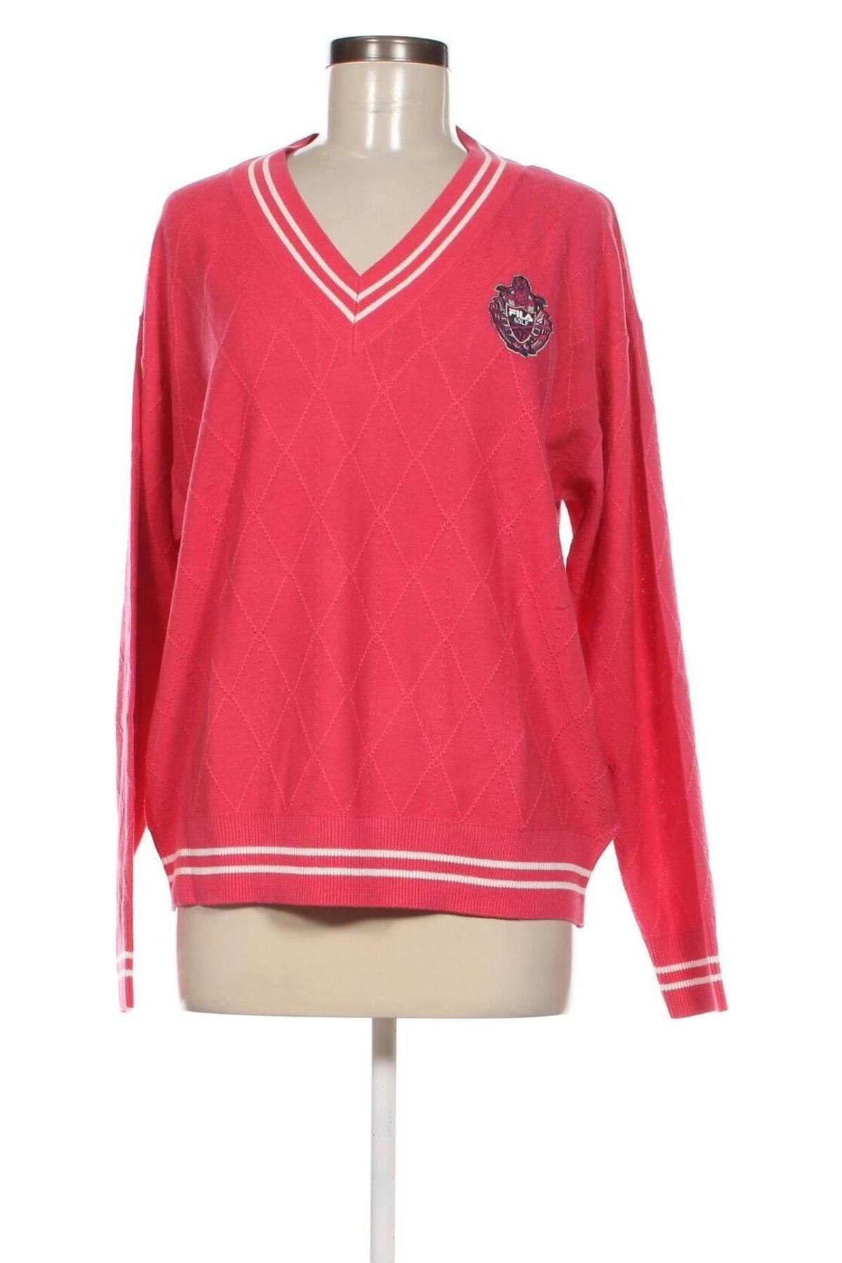 Дамски пуловер FILA, Размер S, Цвят Розов, Цена 91,00 лв.