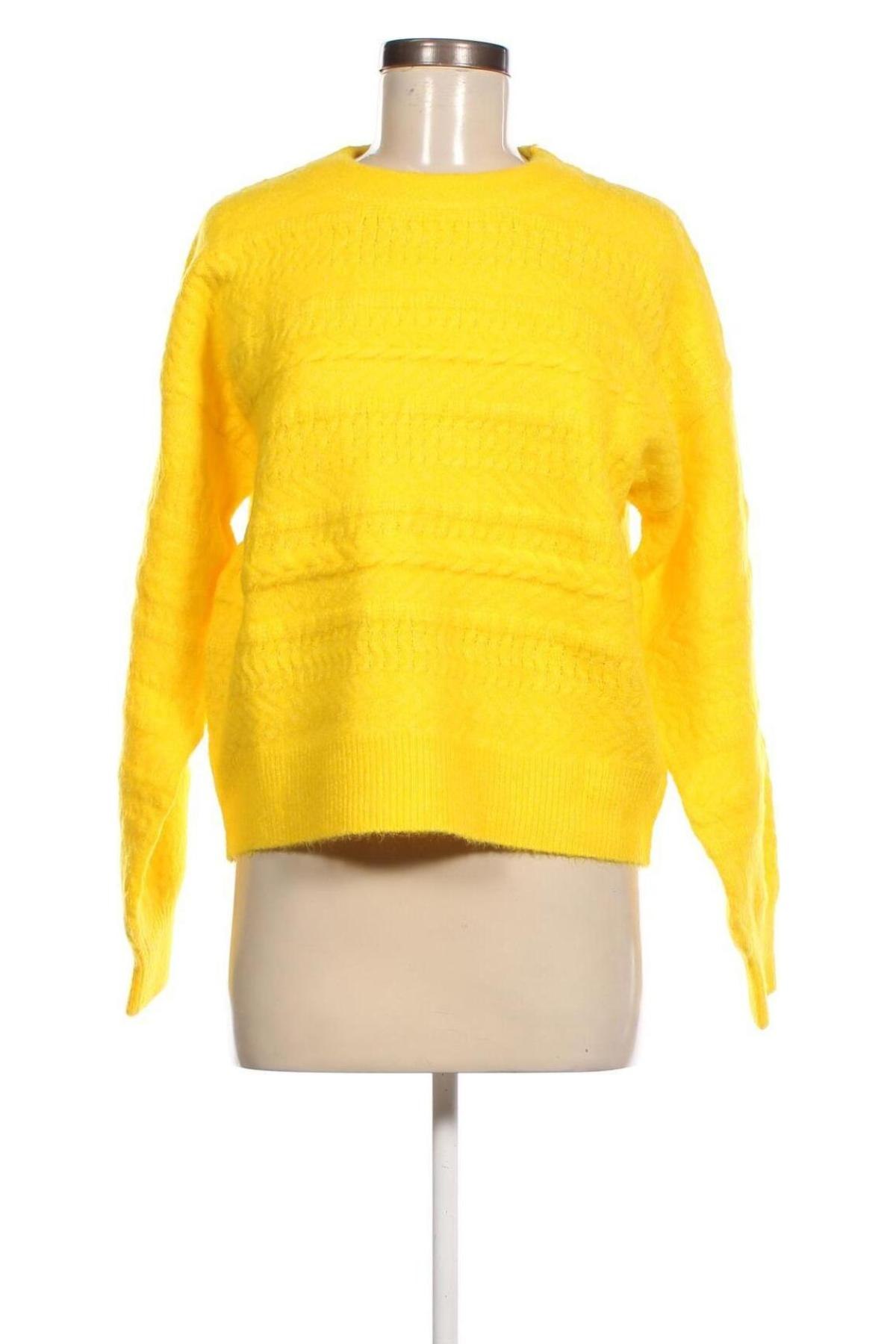 Γυναικείο πουλόβερ FRNCH, Μέγεθος S, Χρώμα Κίτρινο, Τιμή 27,33 €