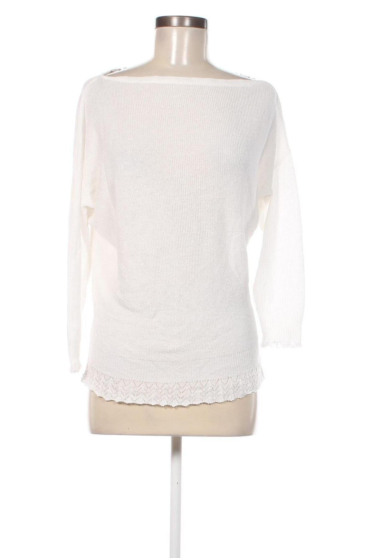 Дамски пуловер Fracomina, Размер M, Цвят Бял, Цена 34,10 лв.