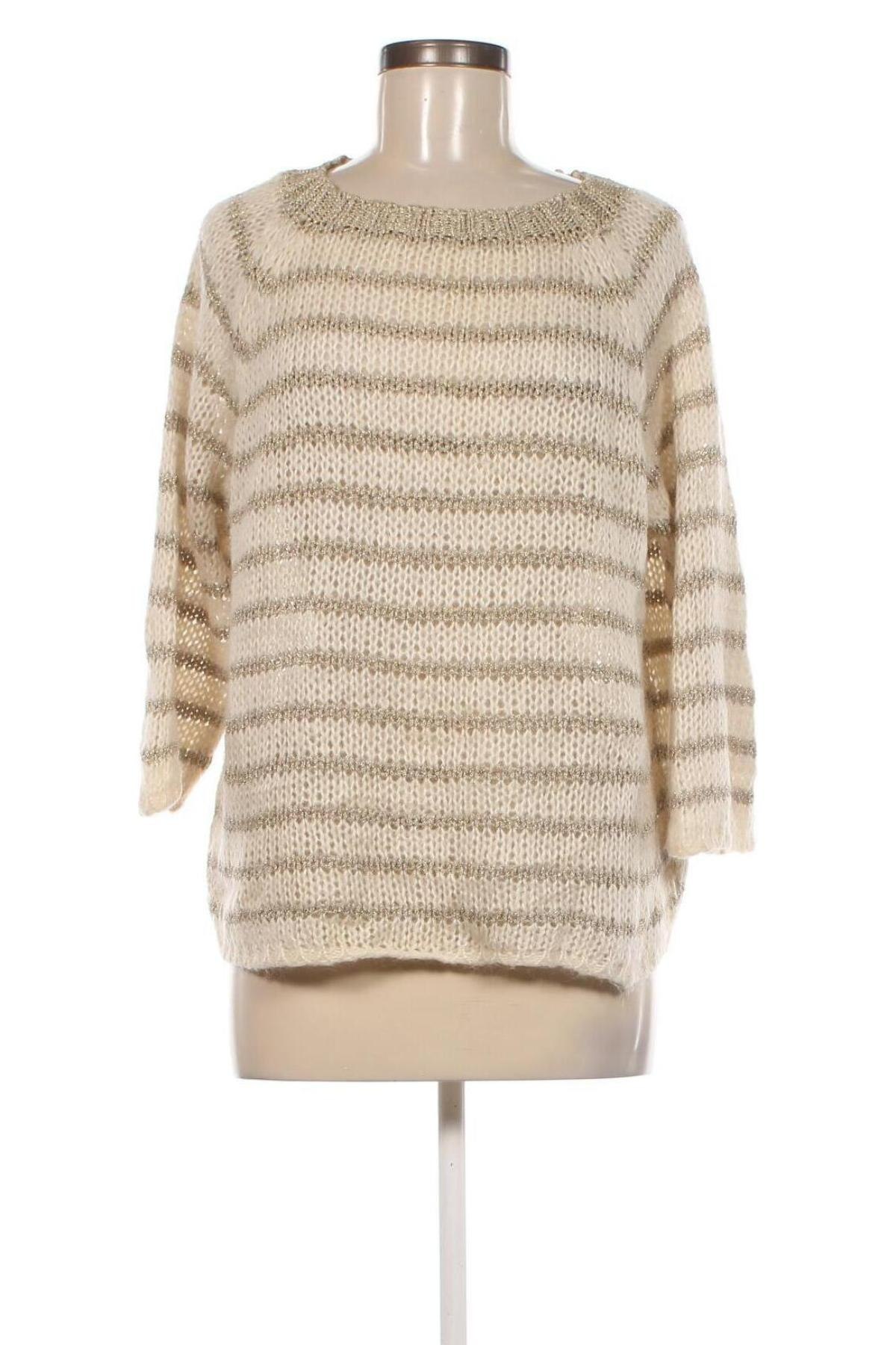 Дамски пуловер Gaudi, Размер L, Цвят Екрю, Цена 46,50 лв.